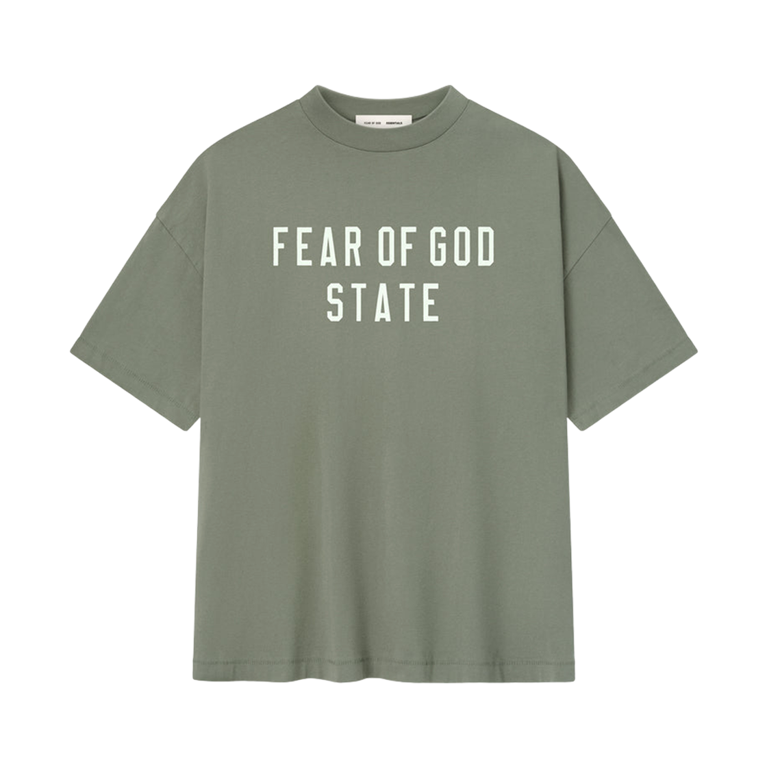 - Essentials 90's T-Shirt Moss - 25FW