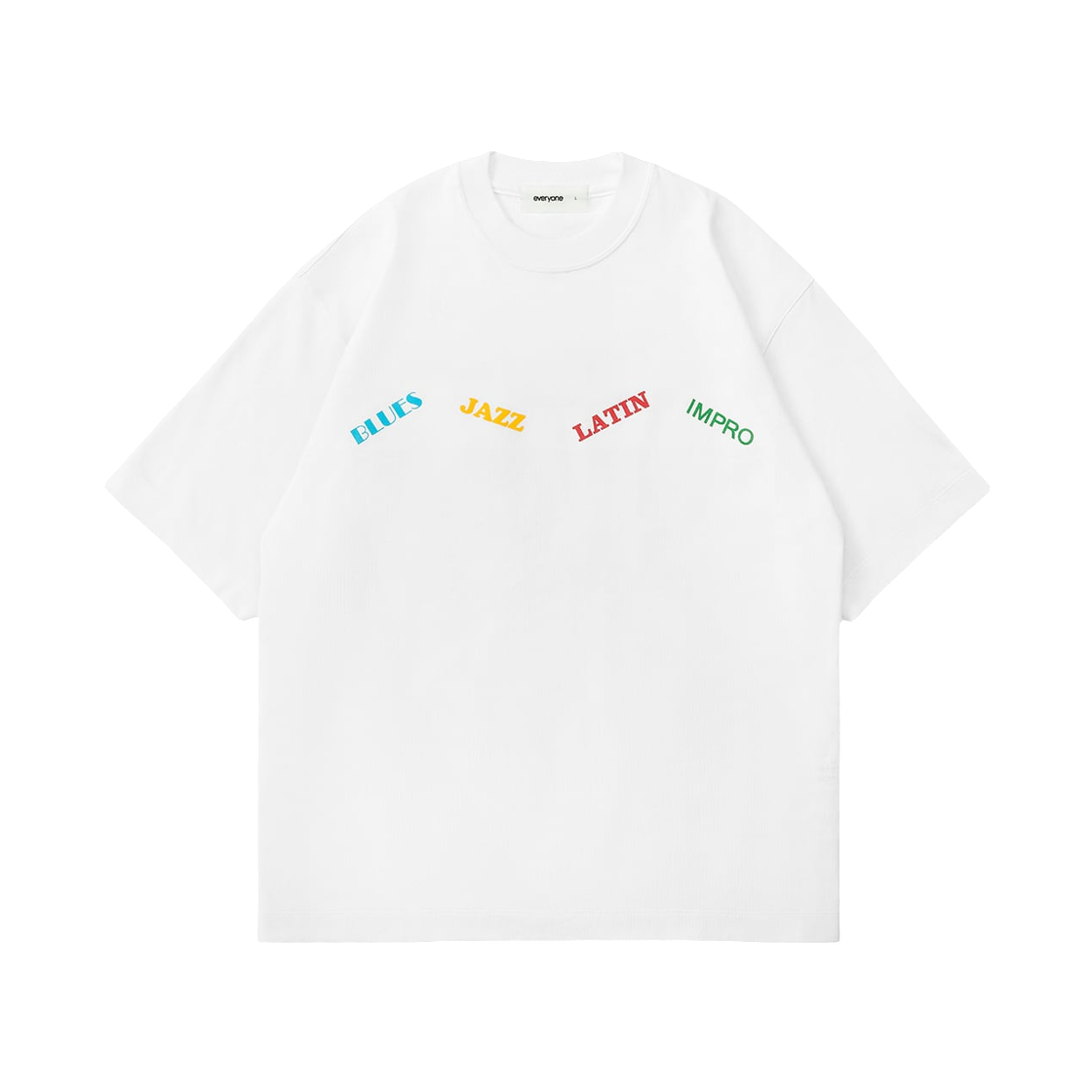 에브리원 빌보드 티셔츠 화이트(everyone Billboard T-Shirt White)