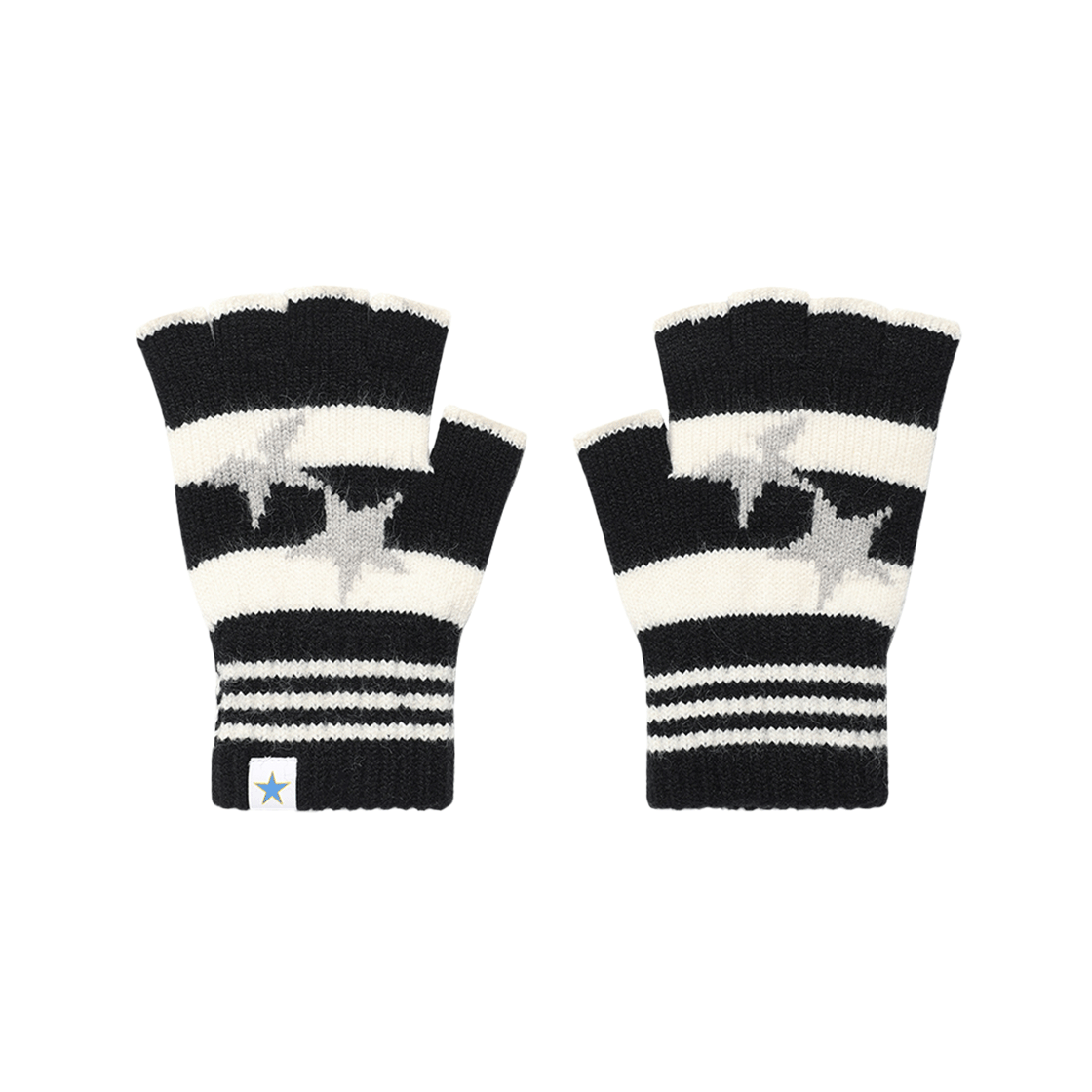 카비시 트윈 스타 핑거리스 글러브 블랙(CAVISH Twin Star Fingerless Gloves Black)