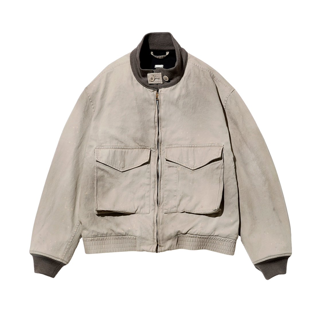 아프레쎄 빈티지 US 네이비 타입 G-8 플라이트 자켓 그레이지 - 25FW(A.Presse Vintage US Navy Type G-8 Flight Jacket Greige - 25FW)