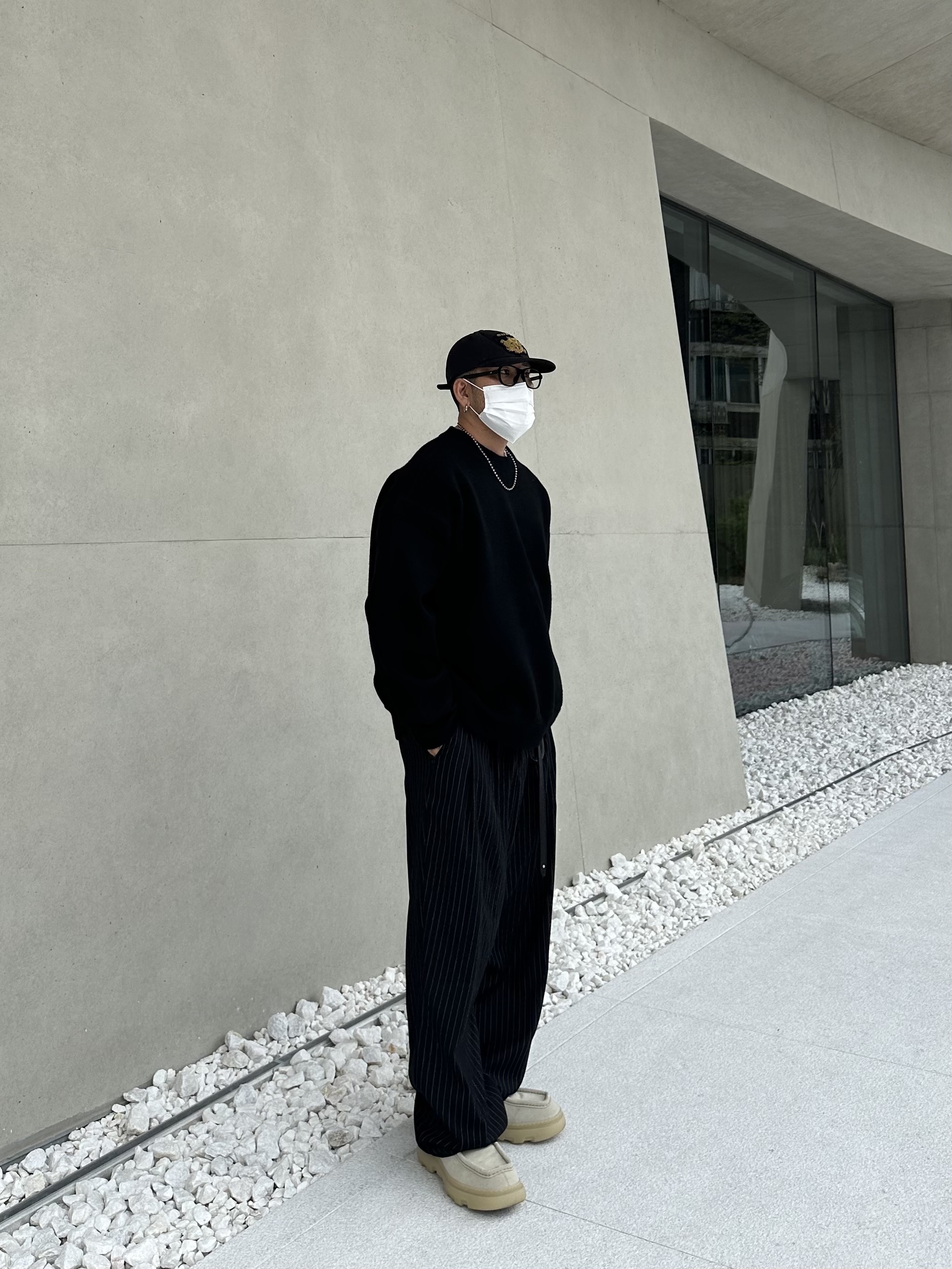 Burberry Suede Creeper Mid Shoes Clay, Supreme Bullion Dragon 6-Panel Black - 25SS 착용 스타일 - 10