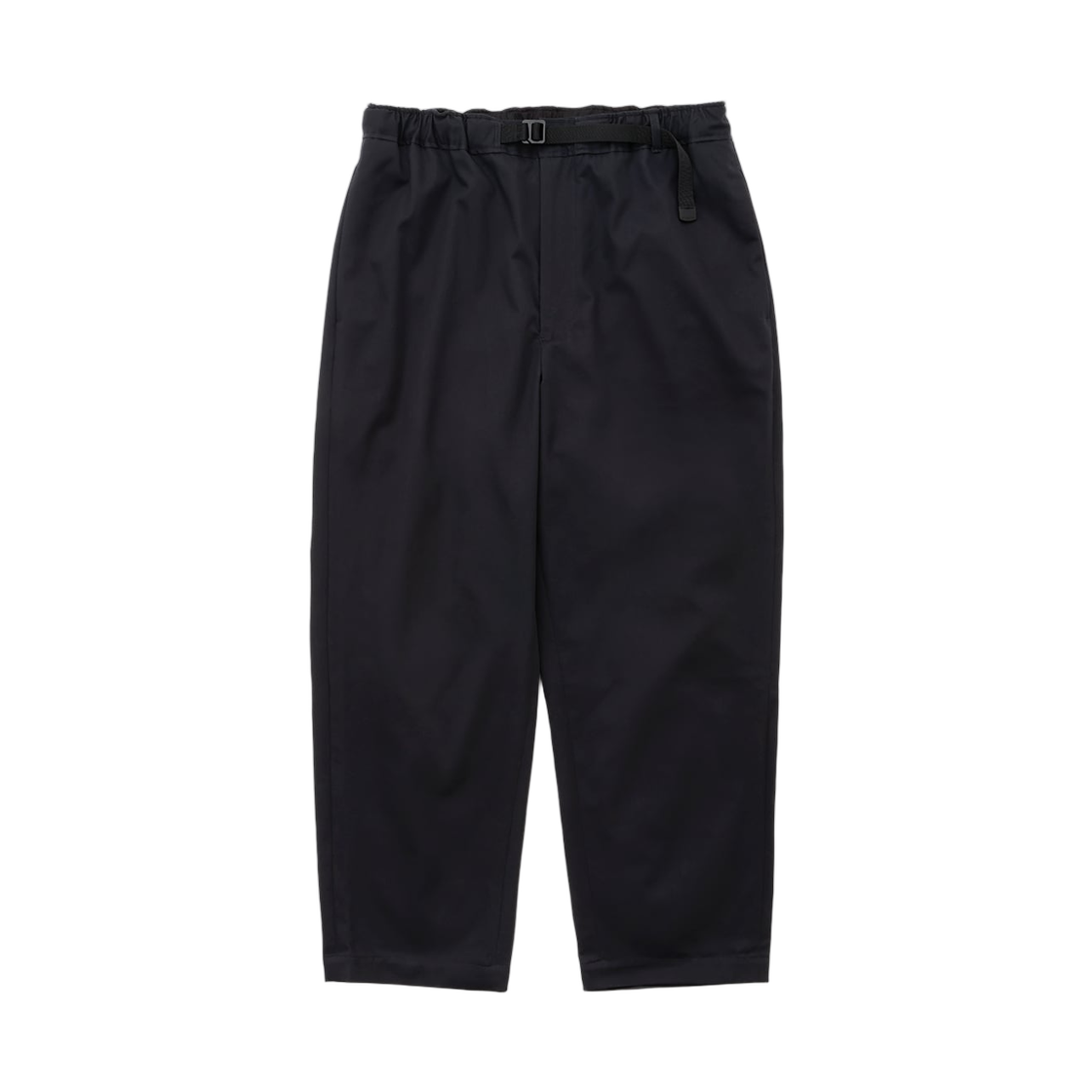 - everyone Cotton Twill Belted Easy Pants Navy