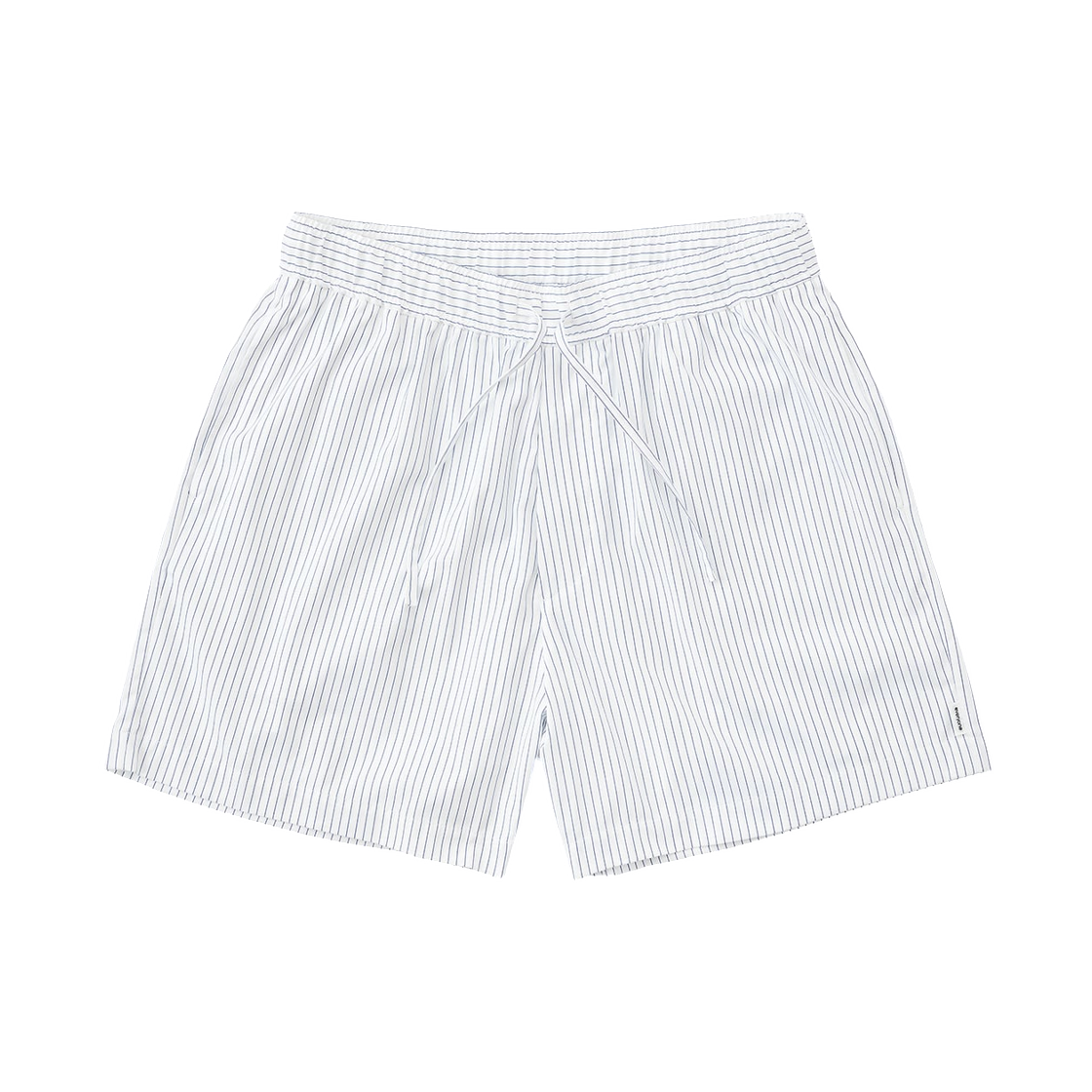 에브리원 릴렉스 핏 스트라이프 이지 쇼츠 화이트 네이비(everyone Relax-Fit Stripe Easy Shorts White/Navy)