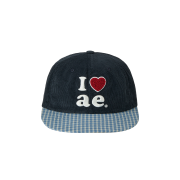 AEAE Check Ball Cap Navy