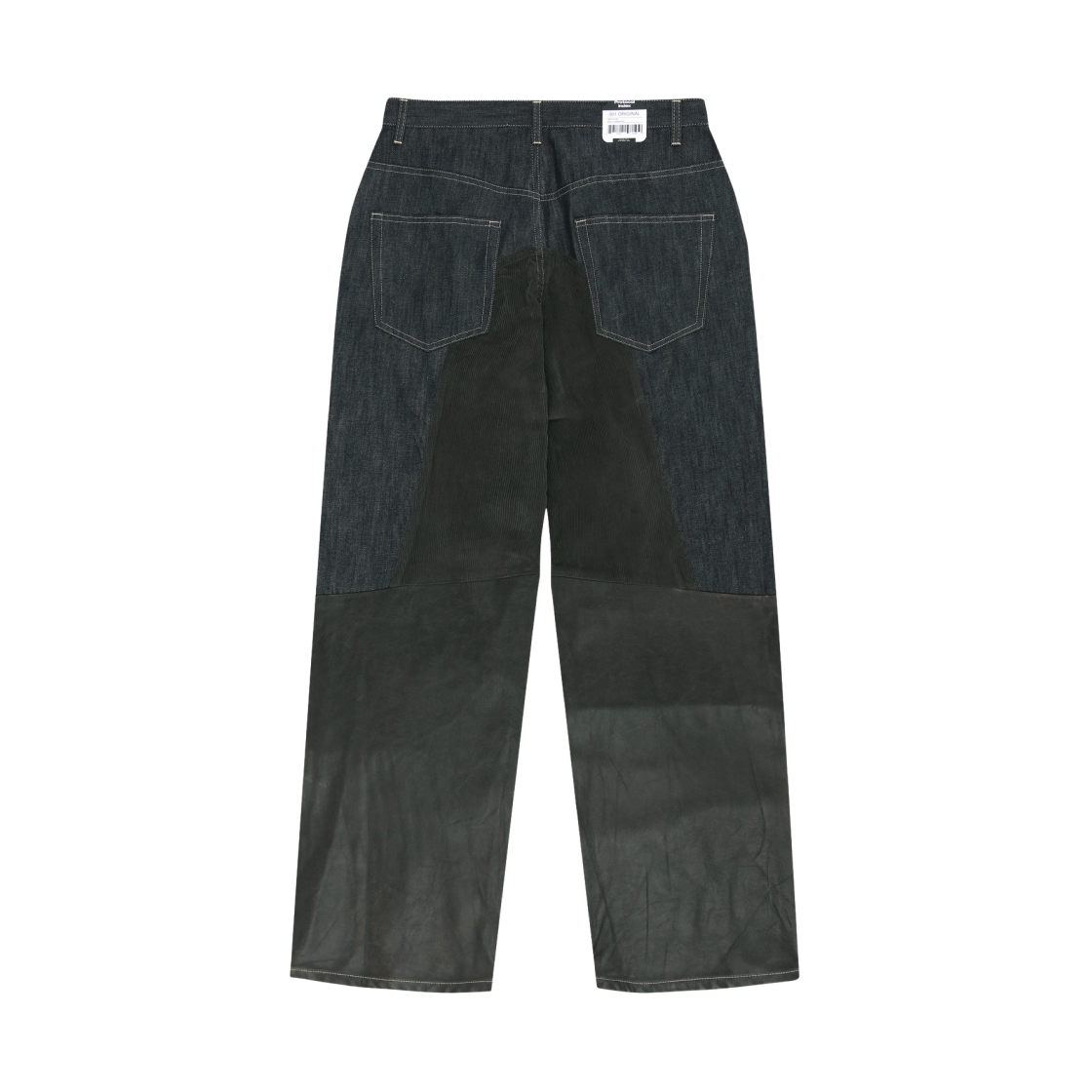 프로토콜 인덱스 패널드 하이브리드 데님 팬츠 인디고 레더(Protocol Index Paneled Hybrid Denim Pants Indigo Leather) - 2