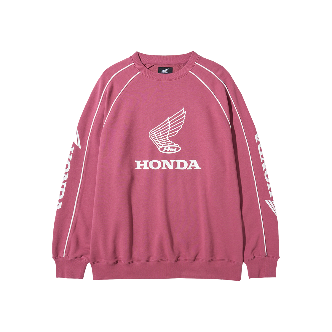 HFF1CR303AWI Honda Classic Wing Logo Demage Sweat Shirt Wine