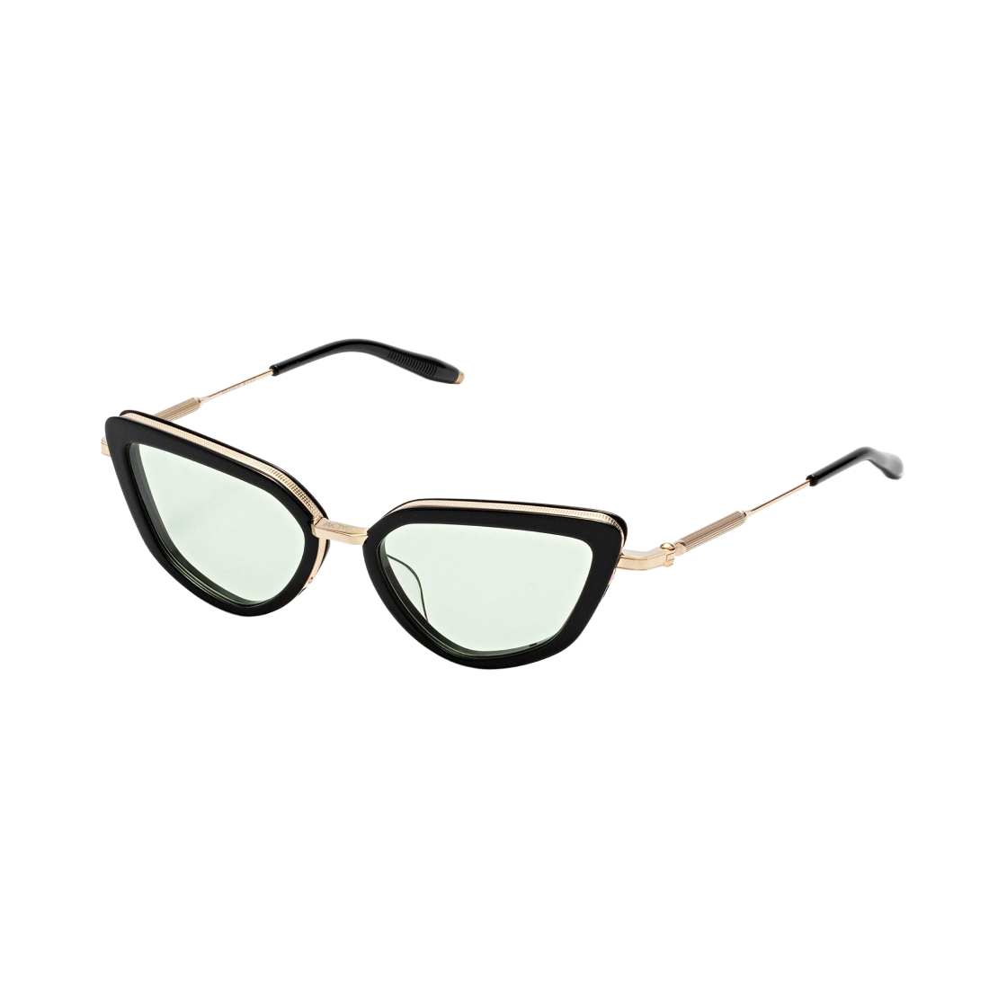 아코니 비너스 솔리드 블랙 화이트 골드 라이트 올리브 렌즈 - 몰디드 핏(Akoni Venus Solid Black White Gold Light Olive Lenses - Molded Fit)