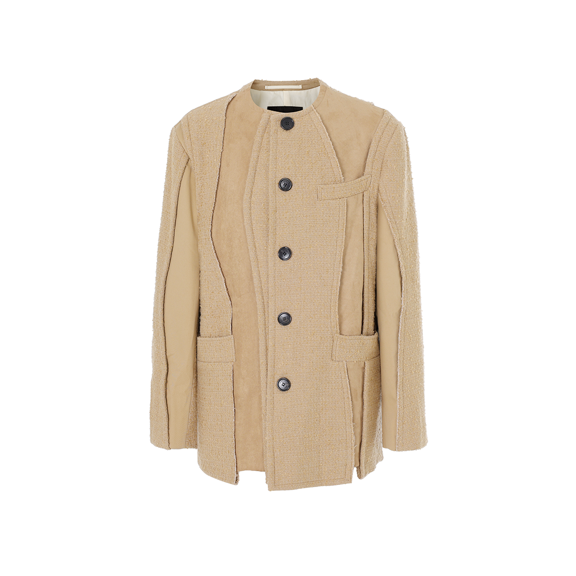 SH5JK714CM SONGZIO COLLECTION Bias Cut Out Officer Jacket Camel