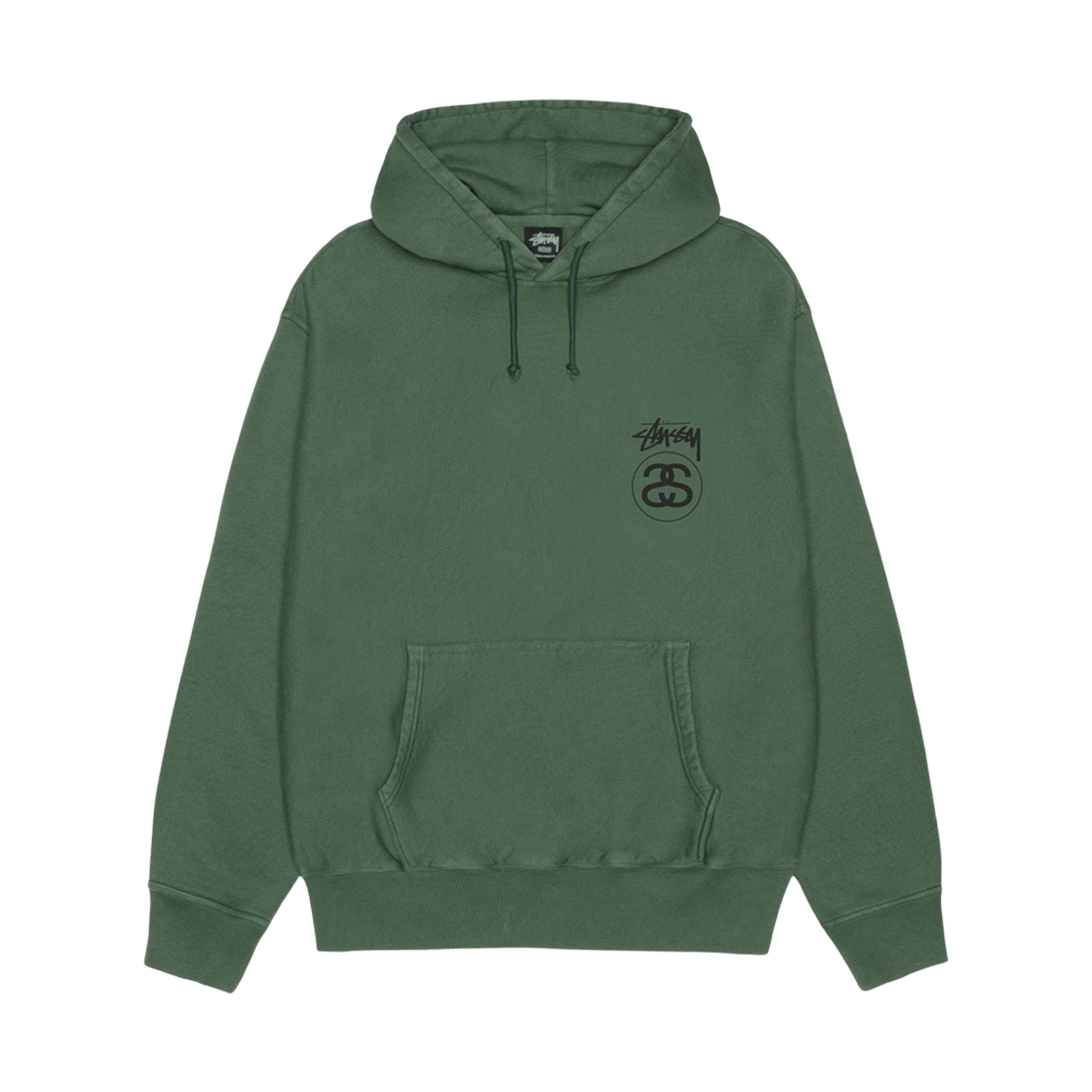 스투시 스탁 링크 피그먼트 다이드 후드 파인(Stussy Stock Link Pigment Dyed Hoodie Pine) - 2