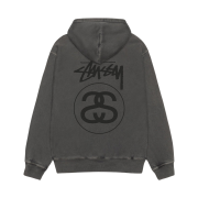 Stussy Stock Link Pigment Dyed Hoodie Black