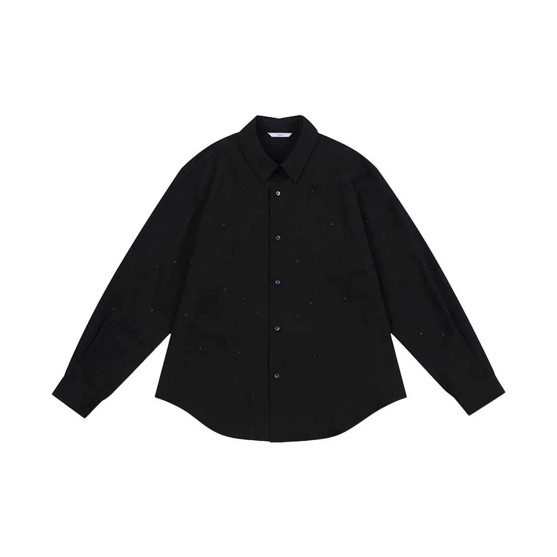 2503MLSSB3 STU Crystal Stripe Shirt Black