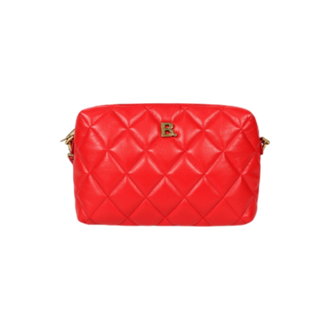 발렌시아가 레드 B로고 퀼팅 크로스백 A-A29306(Balenciaga Red B Logo Quilted Crossbody Bag A-A29306)