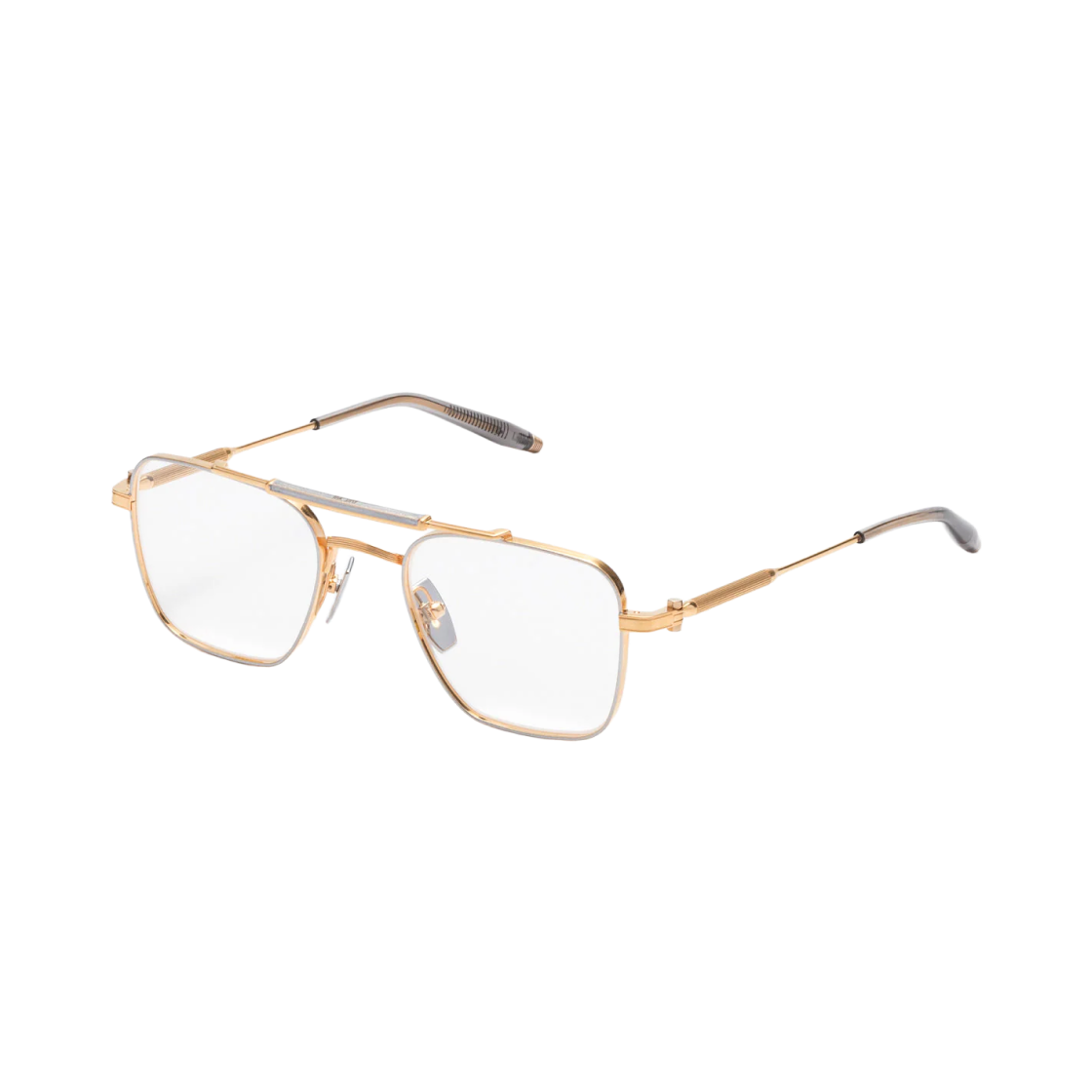 아코니 유로파 RX 브러쉬드 골드 실버 그레이 크리스탈 클리어 렌즈(Akoni Europa RX Brushed Gold Silver Grey Crystal Clear Lenses)