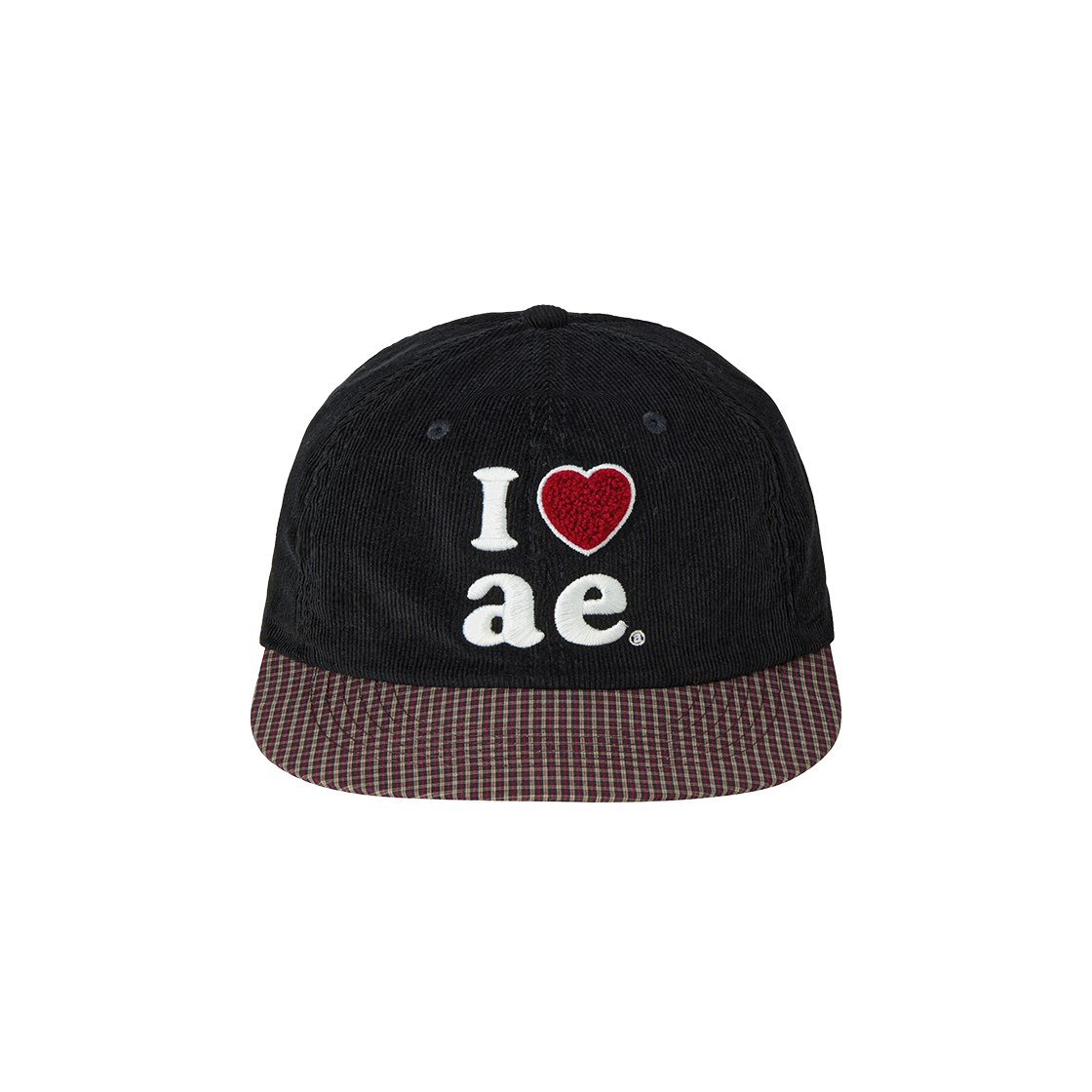 AE45FWCA001BLK AEAE Check Ball Cap Black