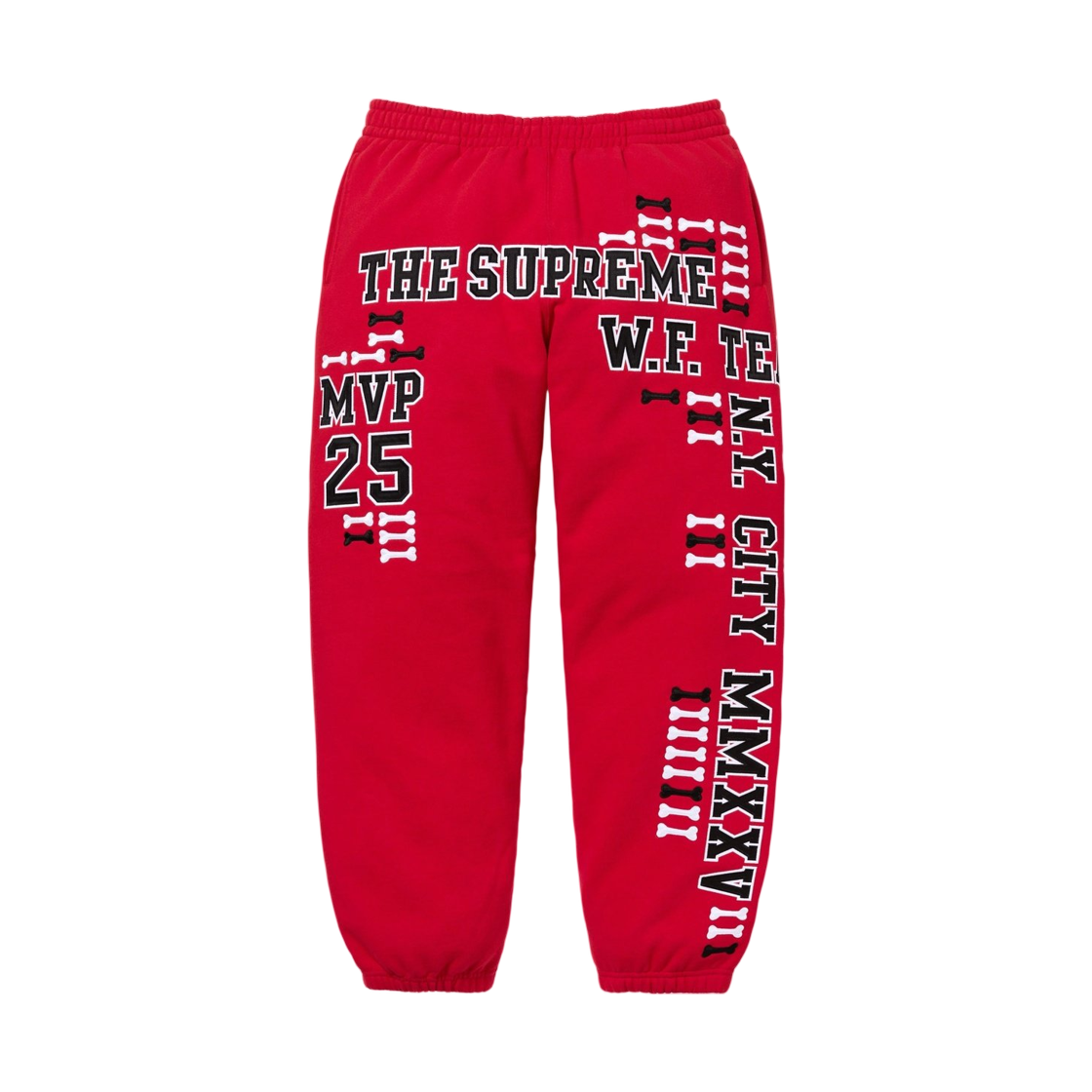 슈프림 리그 챔스 스웨트팬츠 레드 - 25FW