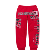 Supreme League Champs Sweatpant Red - 25FW