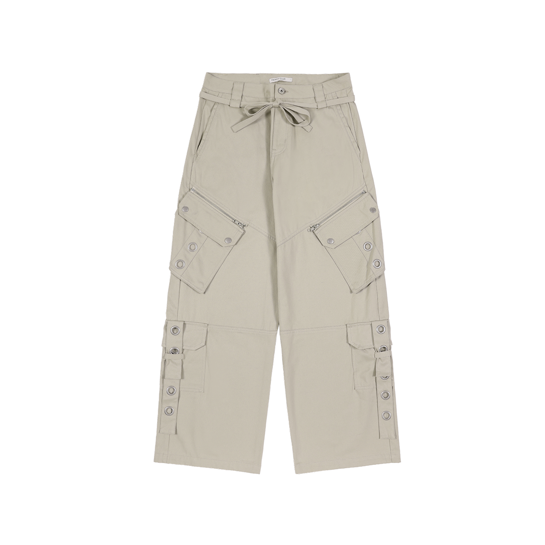 팬시클럽 디테처블 카고 스트랩 팬츠 베이지