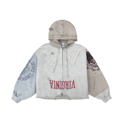 Protocol Index Upside Down Zip Hoodie Ivory