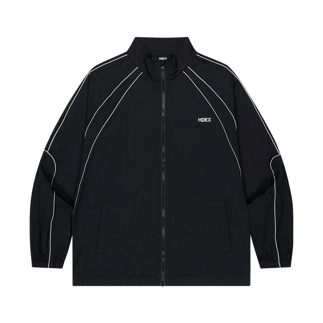파이핑 나일론 자켓 (Black)(Piping Nylon Jacket Black)