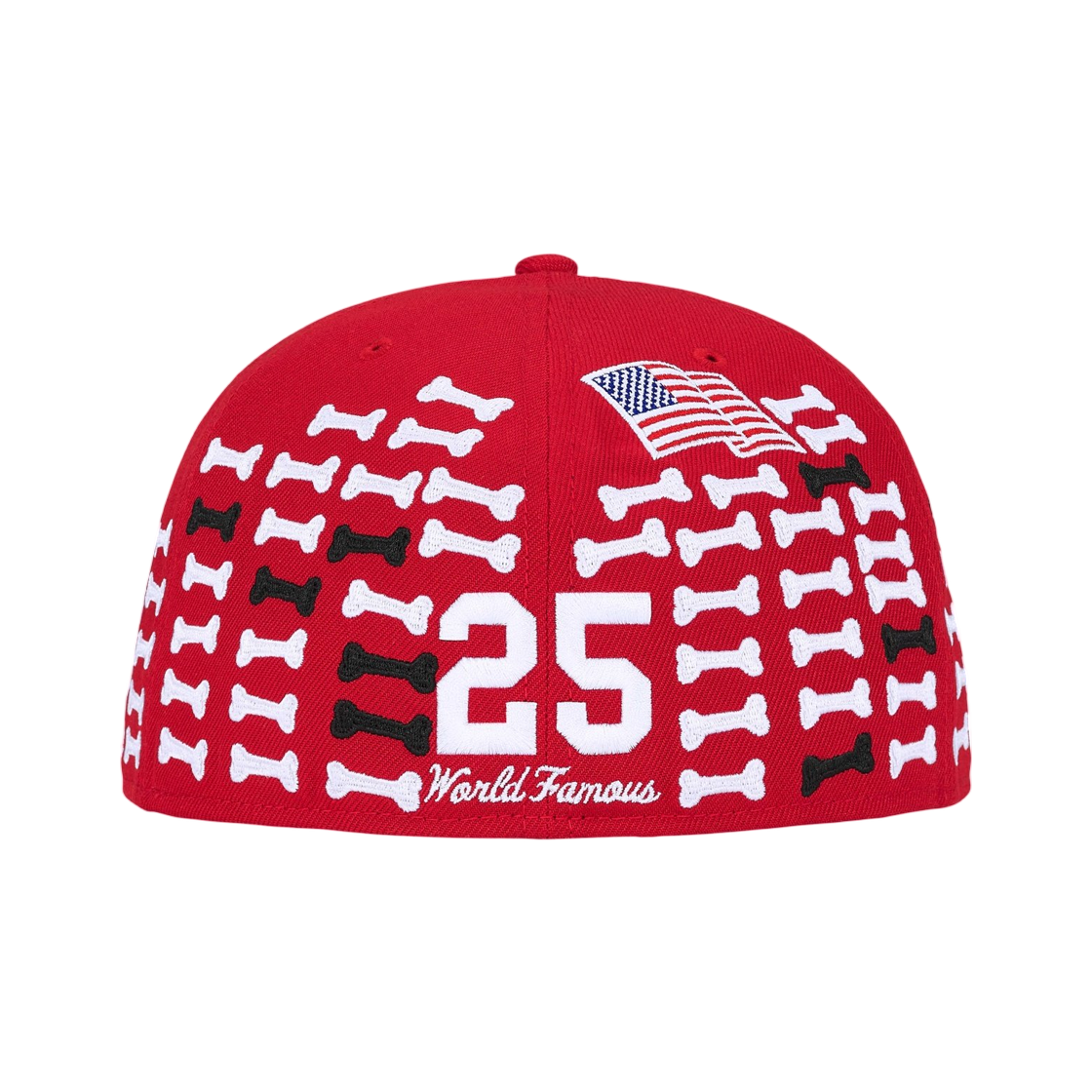 슈프림 본즈 박스로고 뉴에라 레드 - 25FW(Supreme Bones Box Logo New Era Red - 25FW) - 2