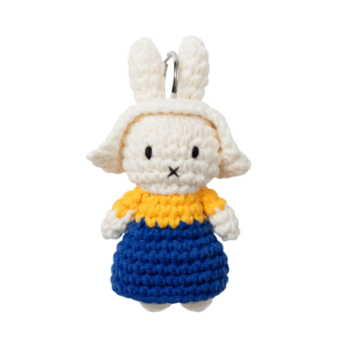 미피 x 저스트 더치 밀크메이드 드레스 뜨개질 인형 키링(Miffy x Just Dutch Milkmaid Dress Knitted Plush Keyring)