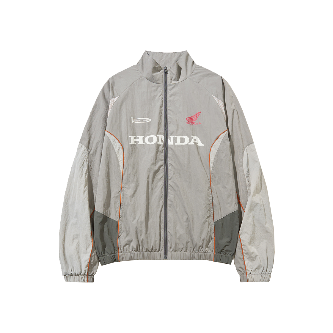 HFF1JK301SGR Honda Track Zip Up Jacket Gray
