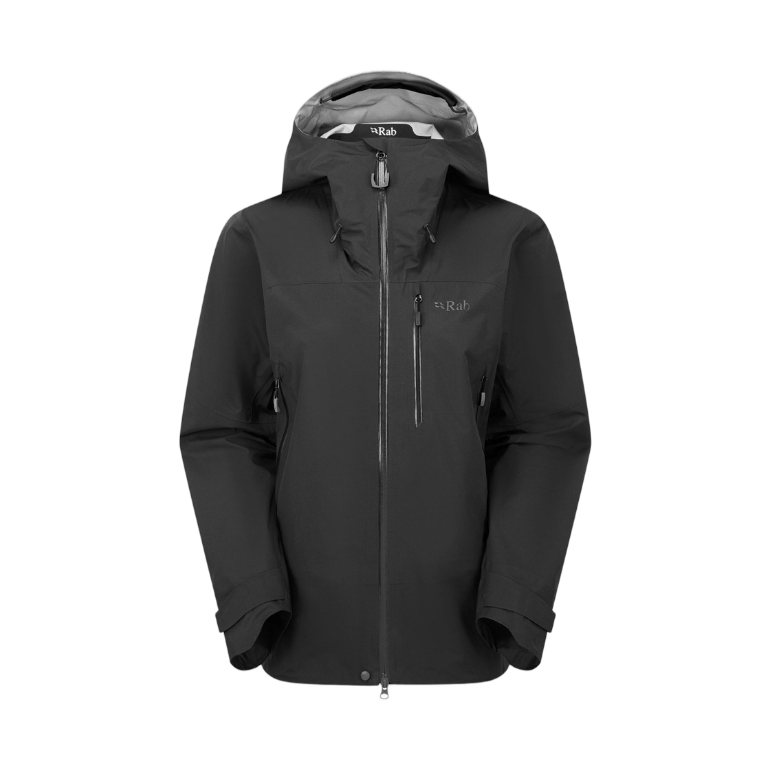 (W) 랩 파이어월 마운틴 워터프루프 자켓 블랙((W) Rab Firewall Mountain Waterproof Jacket Black) - 1
