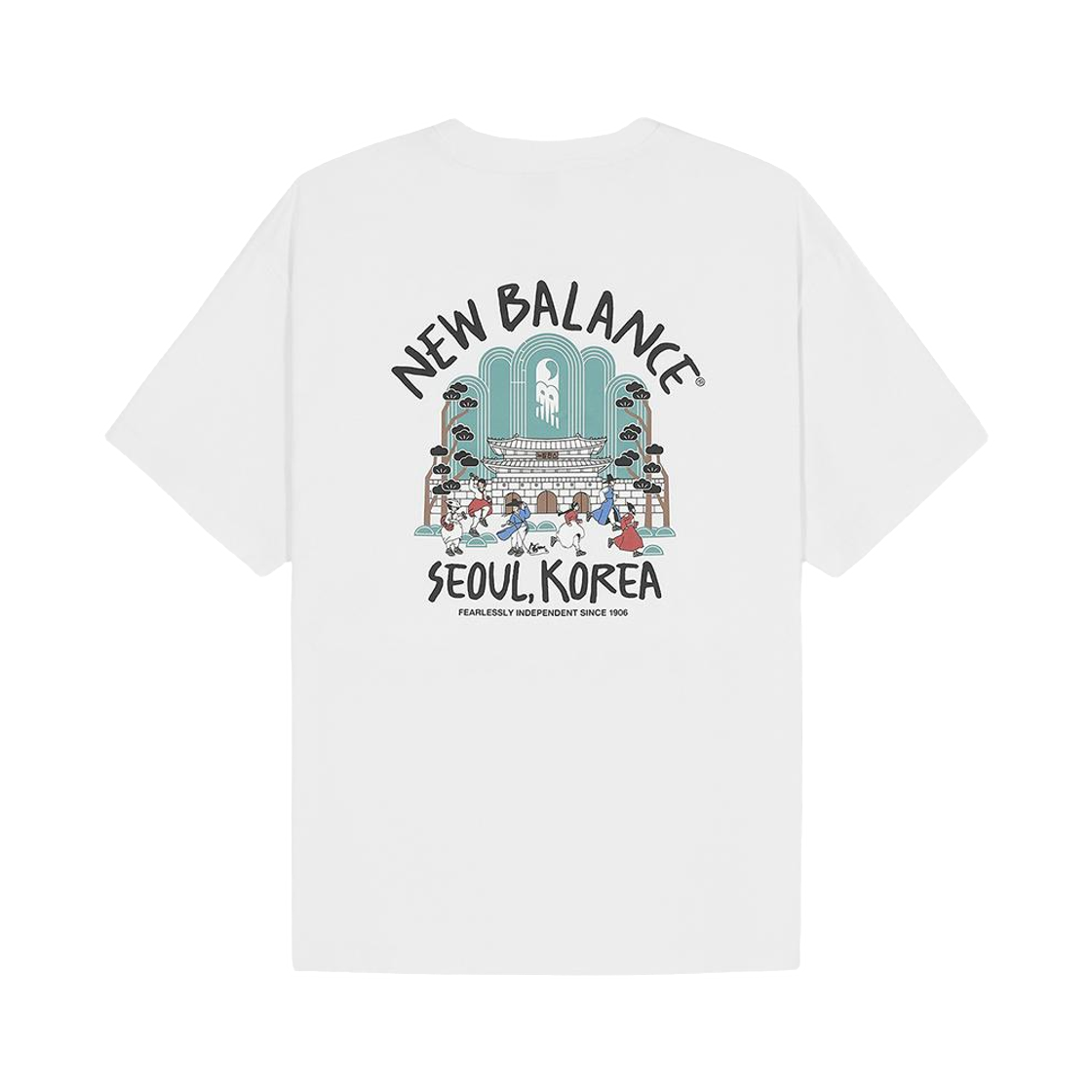 NBNEF3A073-10 New Balance Seoul City Running T-Shirt White