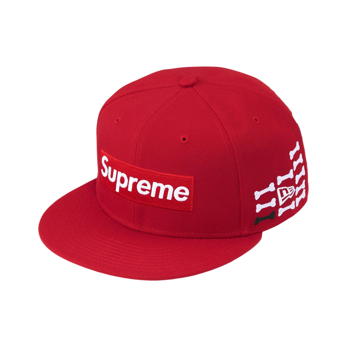 슈프림 본즈 박스로고 뉴에라 레드 - 25FW(Supreme Bones Box Logo New Era Red - 25FW)