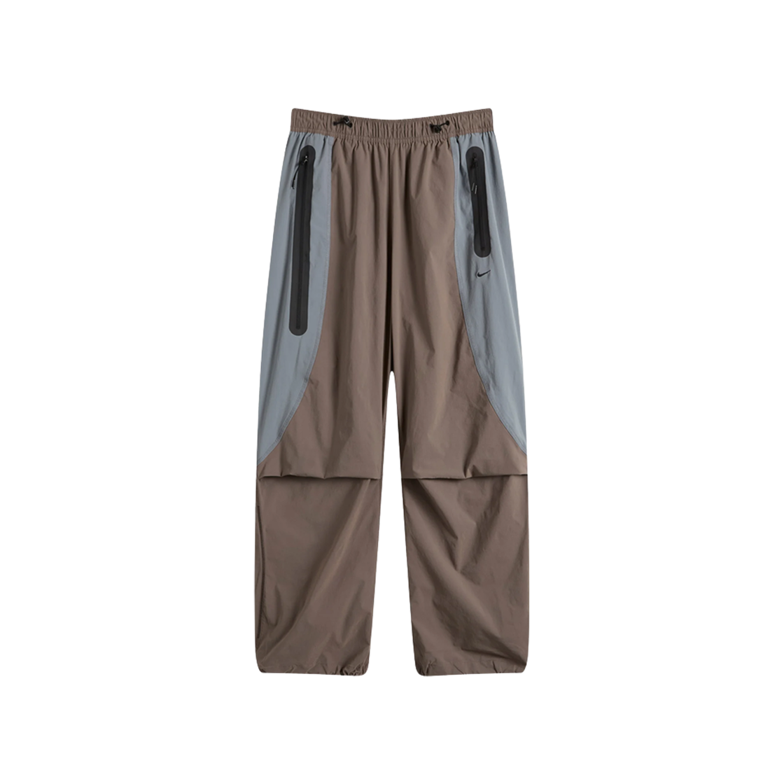 IH8466-289 Nike Tech Dri-Fit Woven Colour Block Oversized Trousers Cave Stone Cool Grey - US/EU