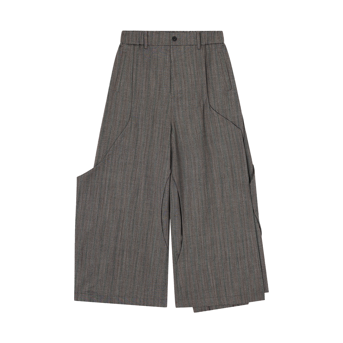 SH5PT713BR SONGZIO COLLECTION Bias Cut Out Wide Pants Brown