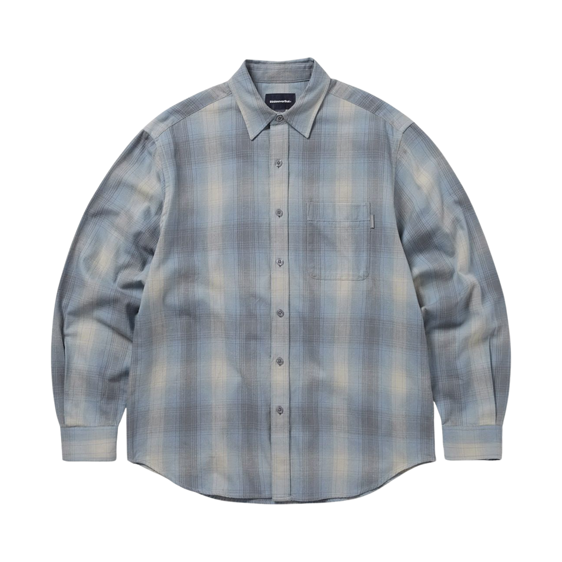 디스이즈네버댓 넵 쉐도우 체크 셔츠 블루(Thisisneverthat Nep Shadow Check Shirt Blue) - 1