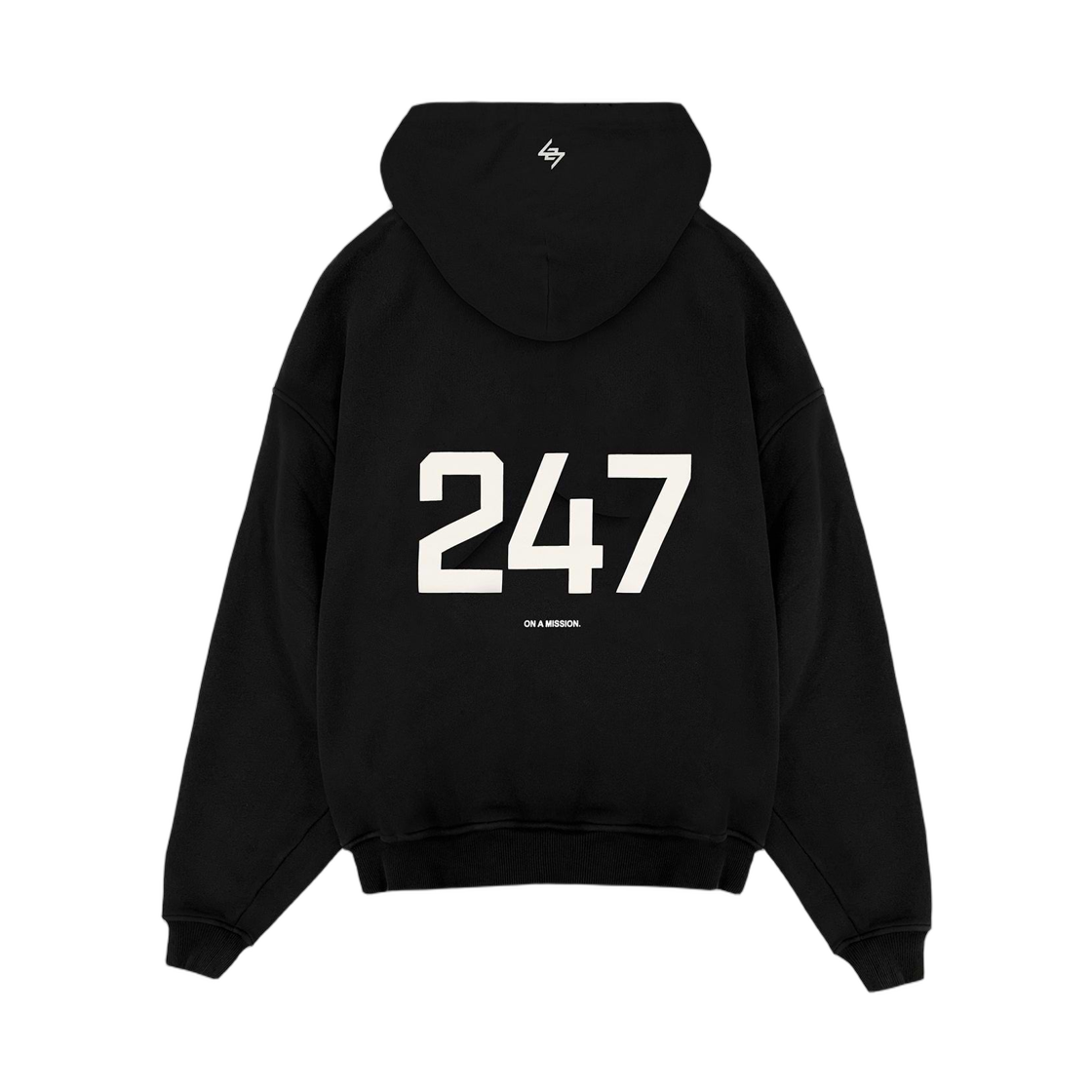 247리프레젠트 247 오버사이즈드 후디 젯 블랙(247represent 247 Oversized Hoodie Jet Black)