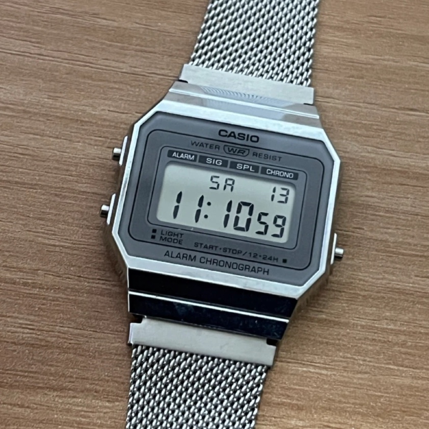 Casio A700W-1A 착용 스타일