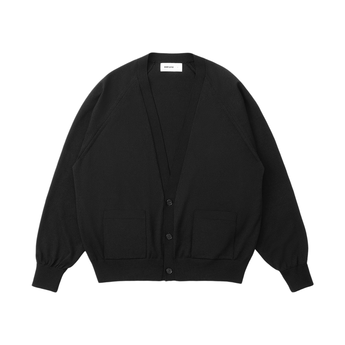 에브리원 하이 게이지 니트 가디건 블랙(everyone High Gauge Knit Cardigan Black)