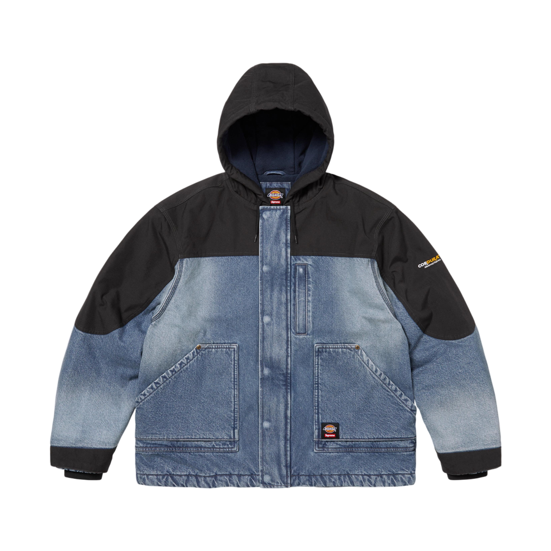 - Supreme x Dickies Cordura Hooded Work Jacket Denim - 25FW