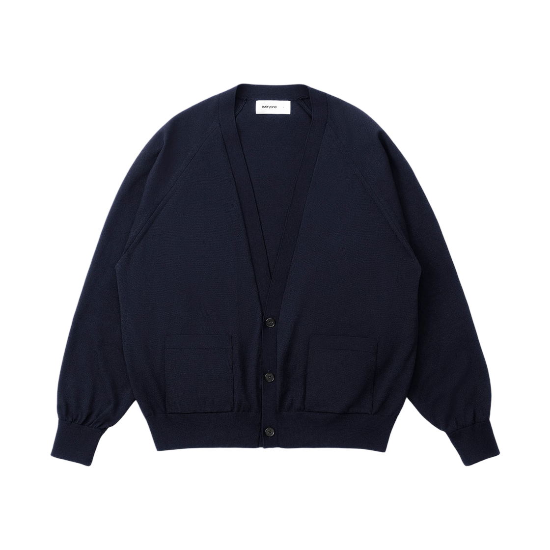 에브리원 하이 게이지 니트 가디건 네이비(everyone High Gauge Knit Cardigan Navy)
