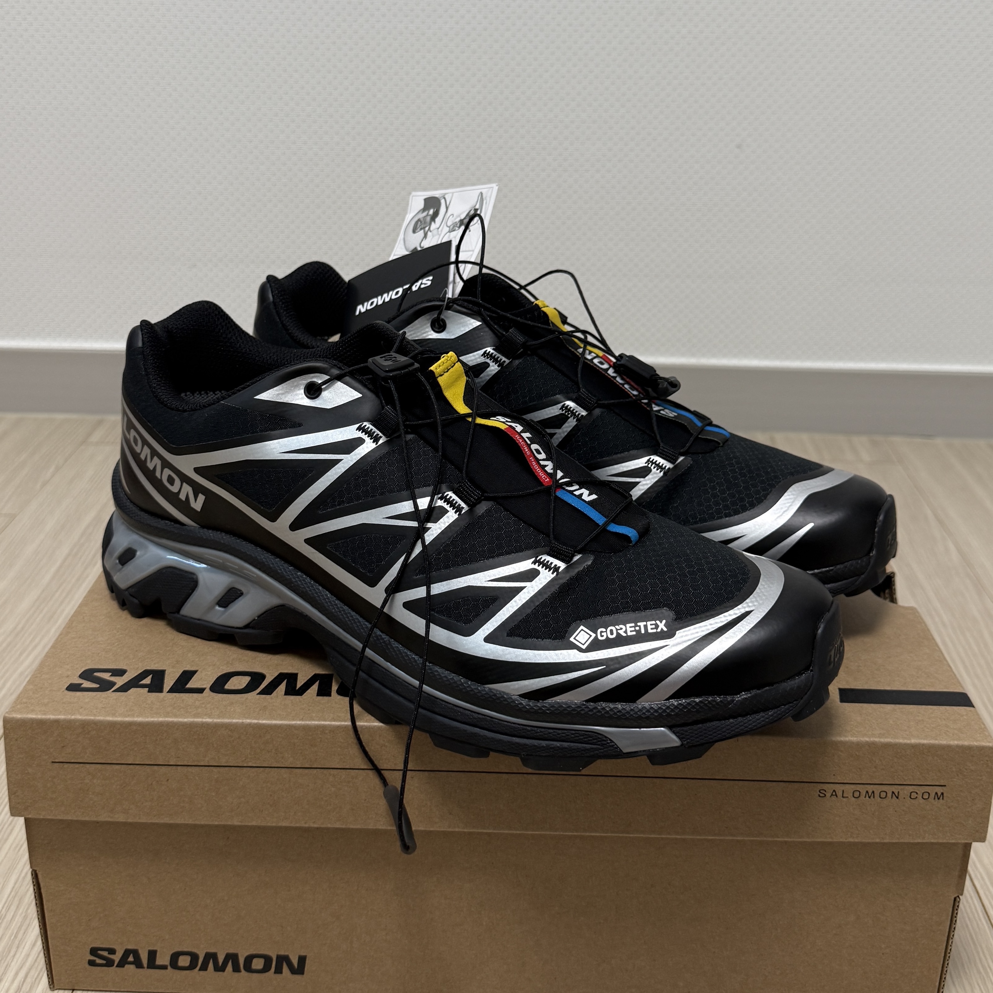 Salomon XT-6 GTX Black Silver 착용 스타일 - 8