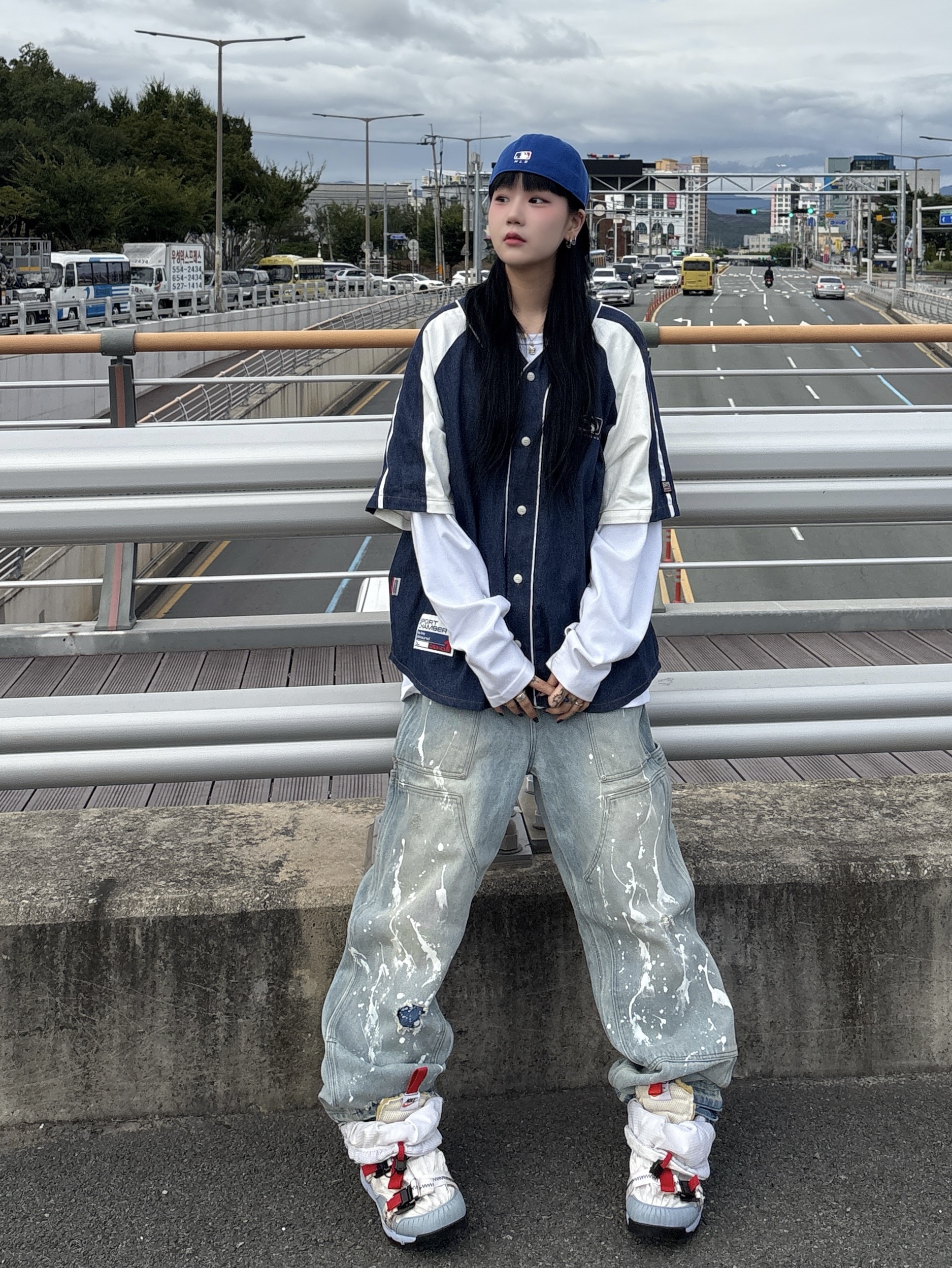 Wapworks Work Double Knee Carpenter Pants Oldmillblue, Nike x Tom Sachs Mars Yard Overshoe 3.0 착용 스타일 - 2