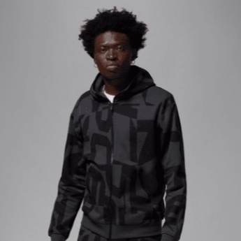 Jordan Sport Hoop Fleece Dri-Fit Full Zip Hoodie Black 착용 스타일