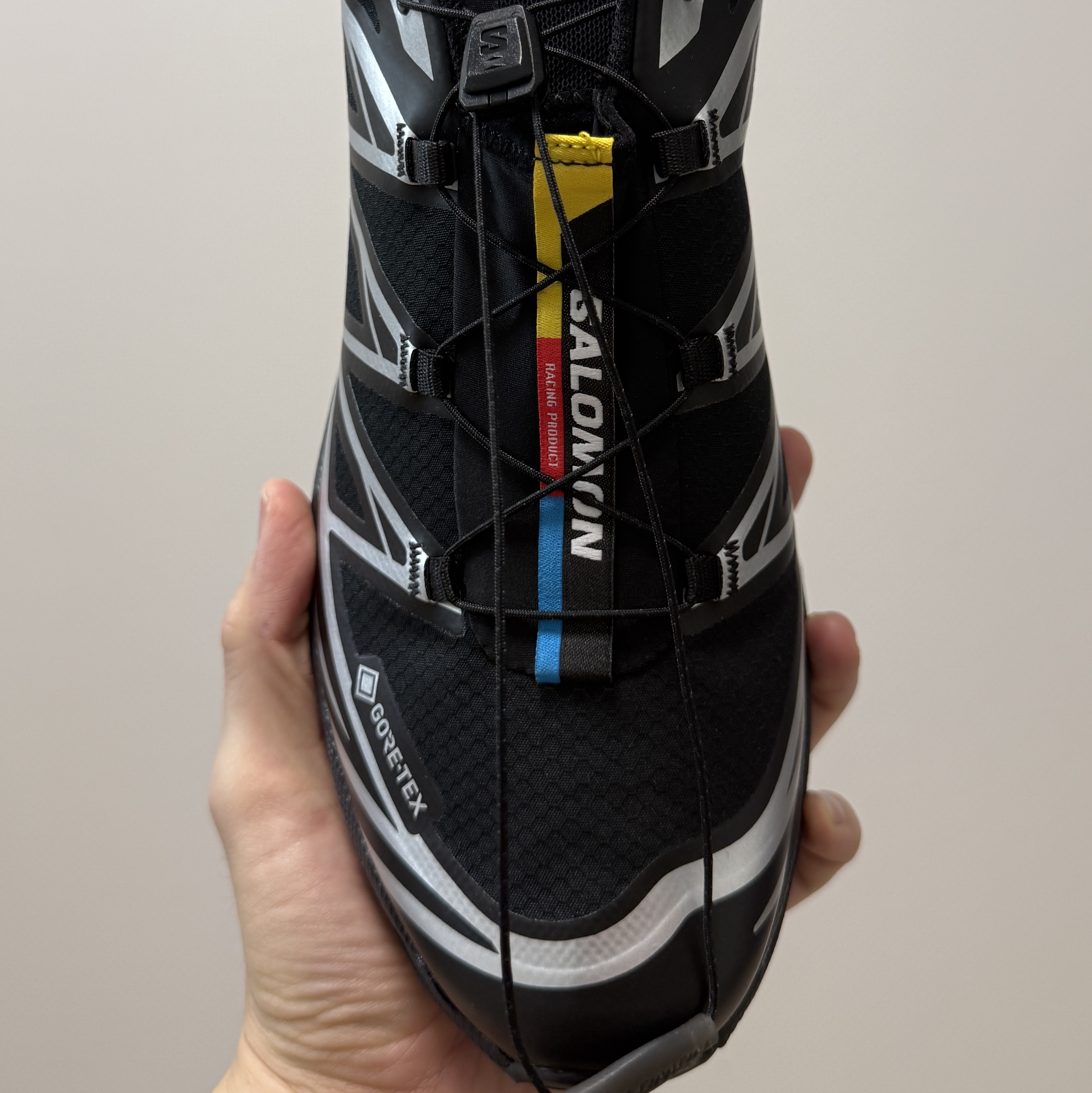 Salomon XT-6 GTX Black Silver 착용 스타일 - 2