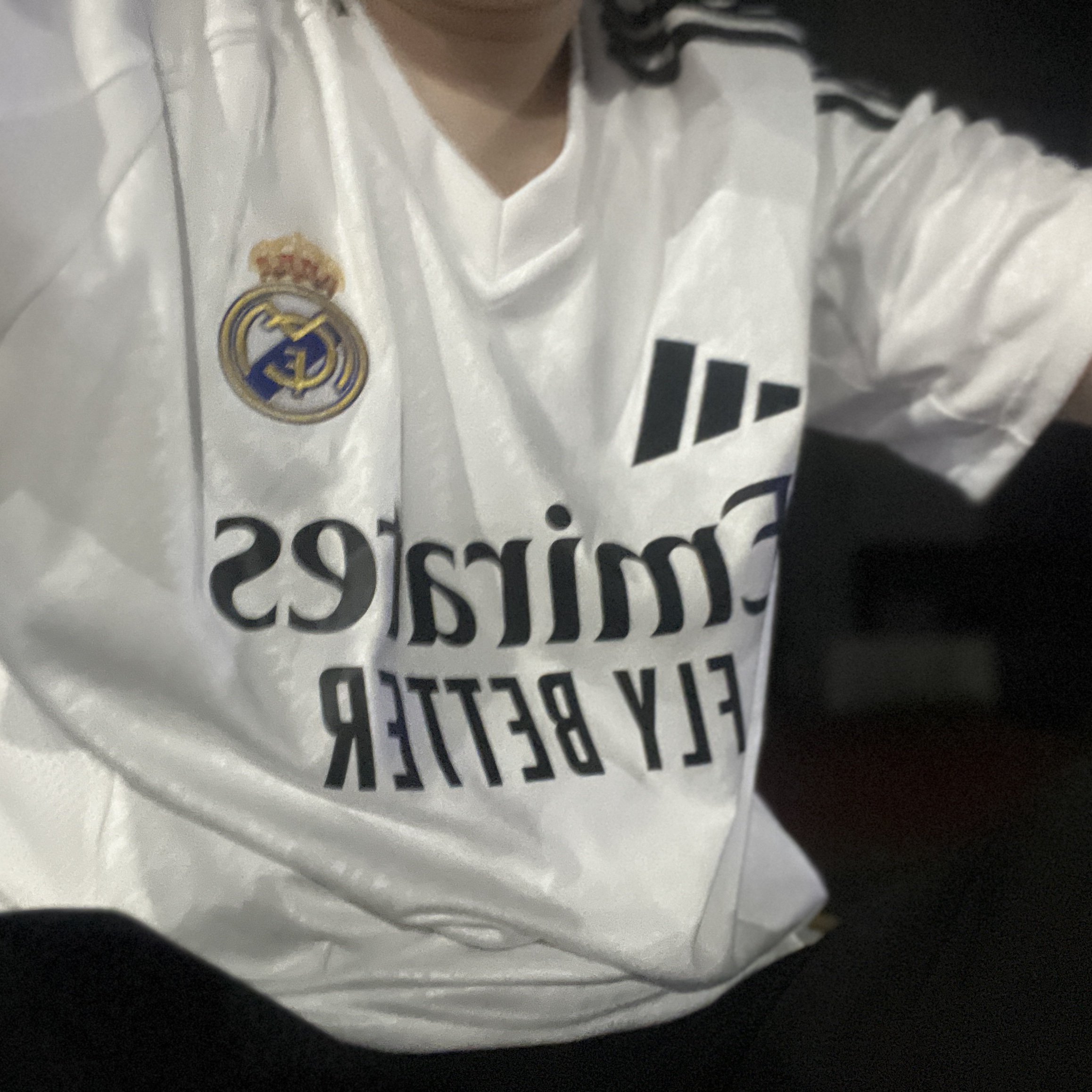 Adidas Real Madrid 2024/25 Home Jersey White - KR Sizing (Non Marking Ver.) 착용 스타일