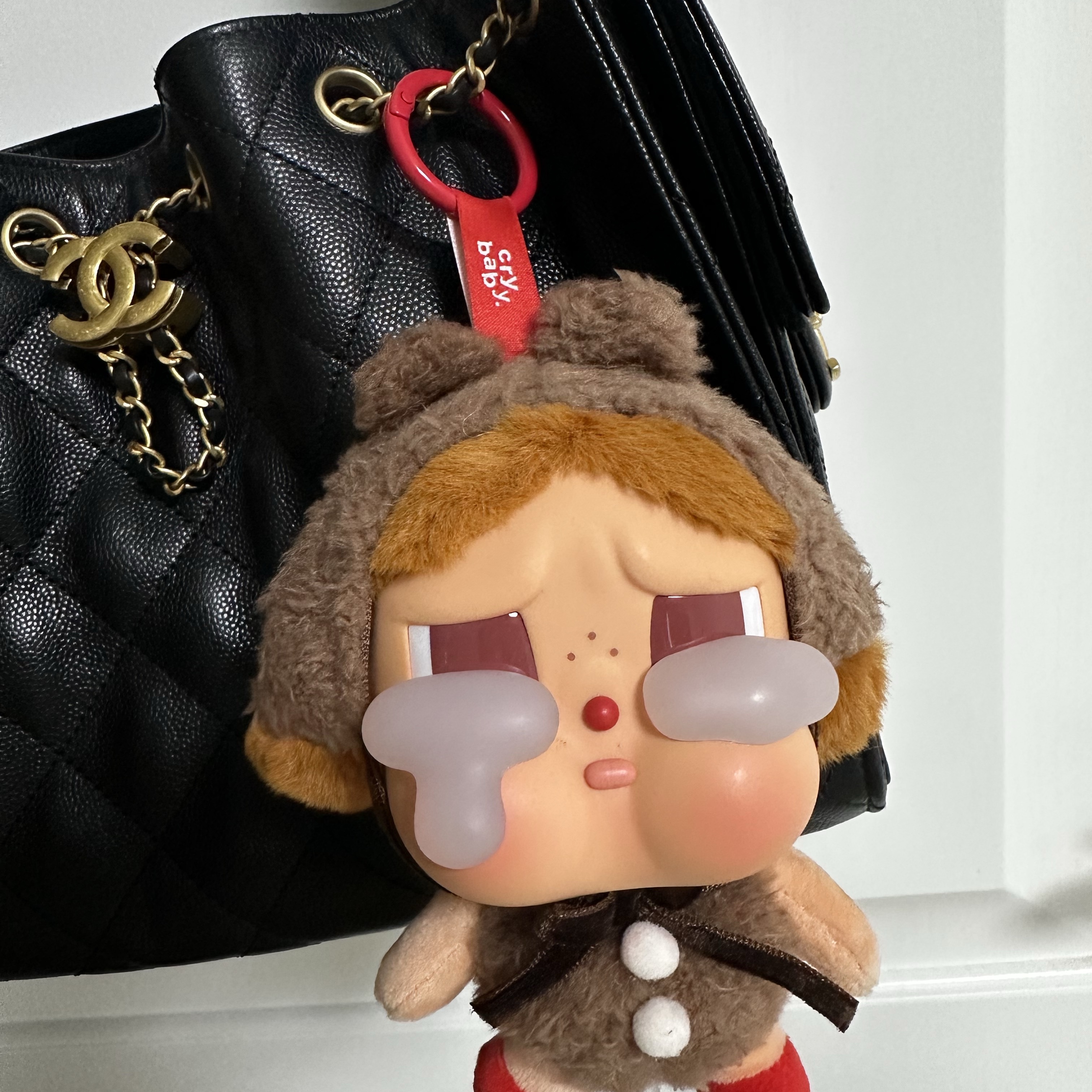 Pop Mart Crybaby Crying Again Series Plush Keyring Love Makes Us Cry (Opened Case) 착용 스타일 - 1