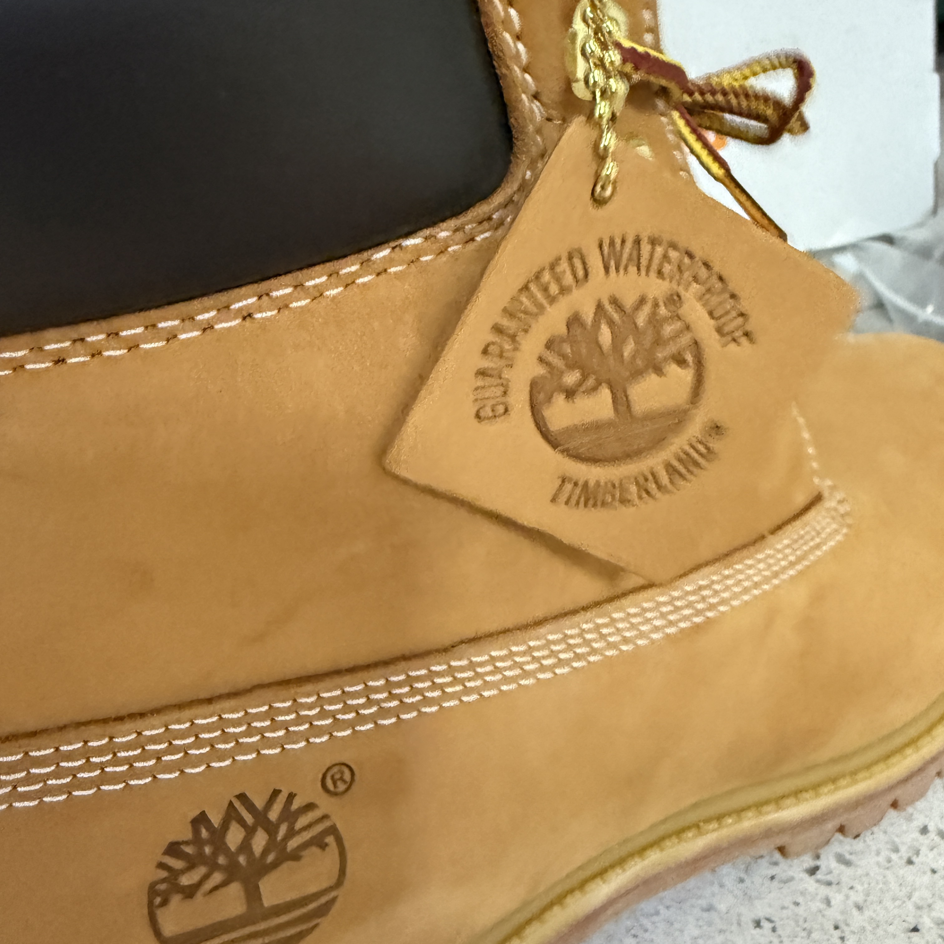 Timberland Premium 6 inch Waterproof Boot Wheat Nubuck - Wide 착용 스타일