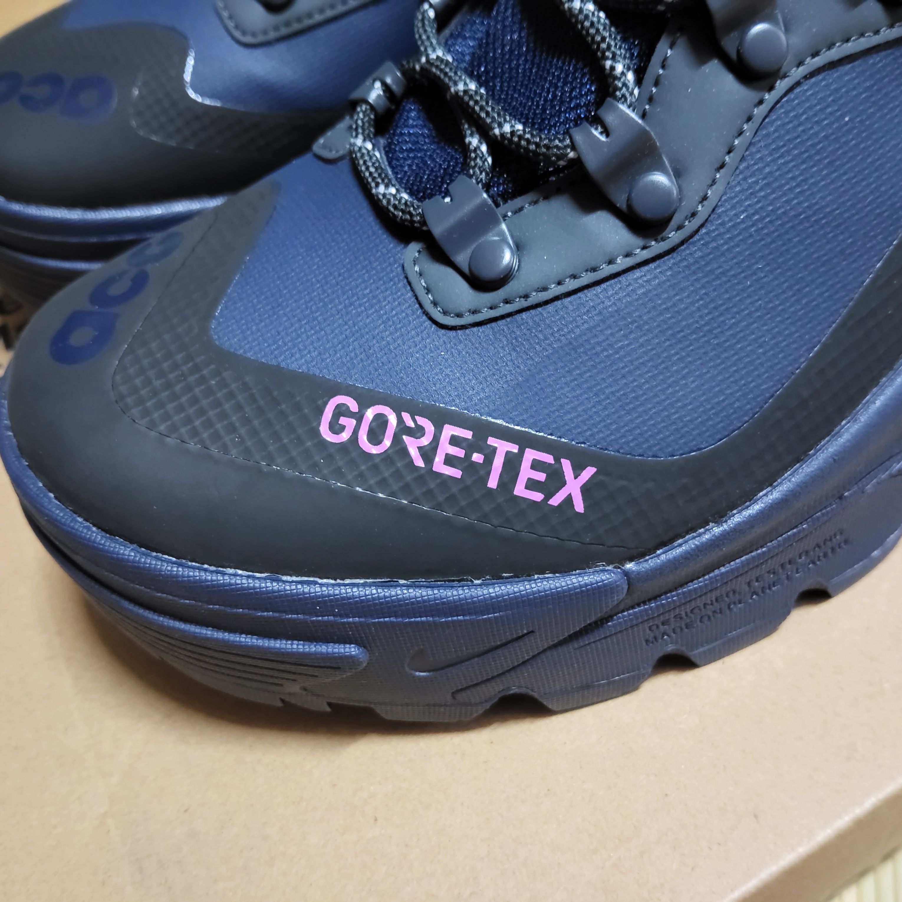 Nike ACG Air Zoom Gaiadome Gore-Tex Obsidian Teal Nebula 착용 스타일 - 4