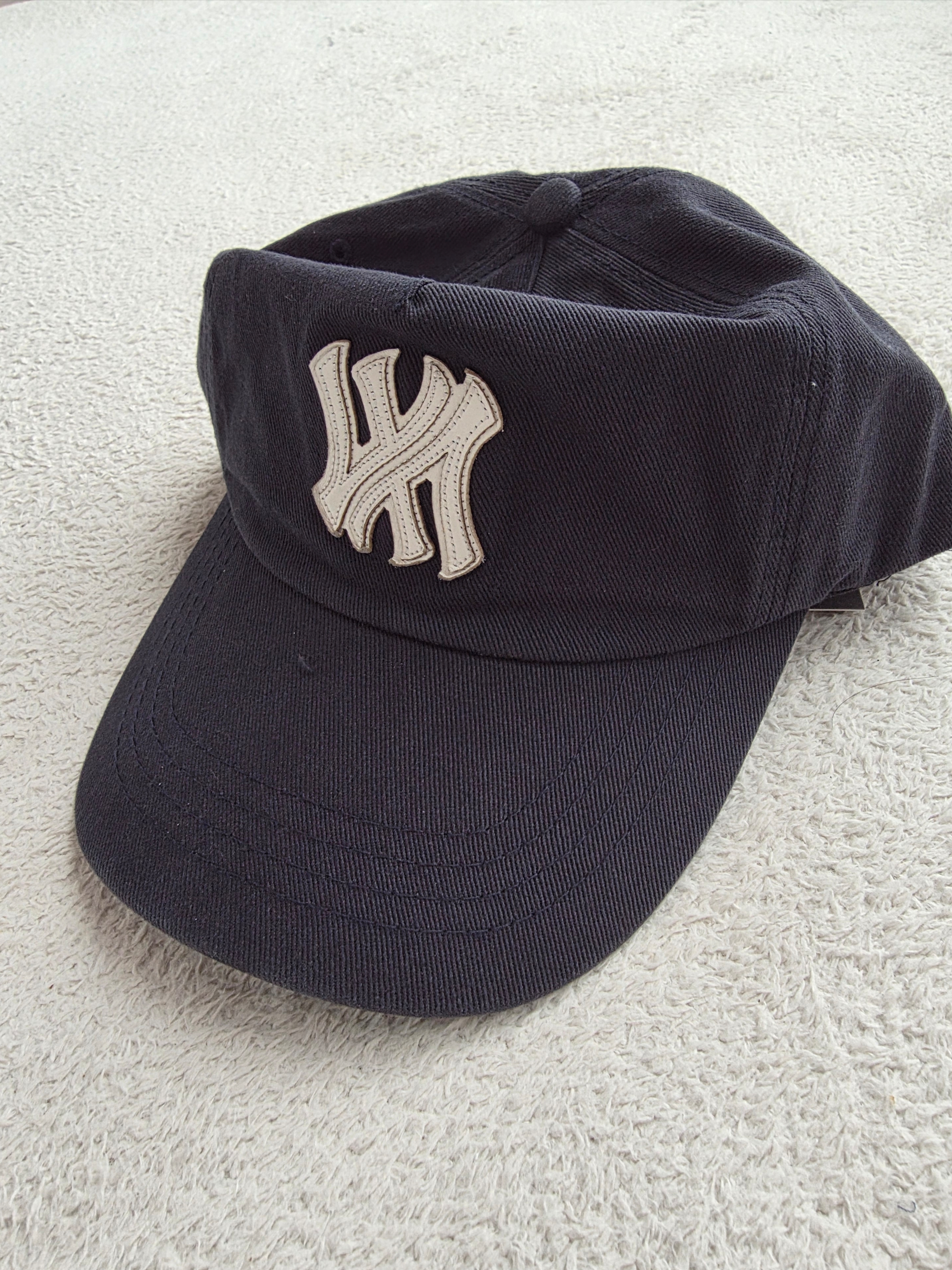 [더블적립]Farfromwhat Far Patch Logo Cap Navy 착용 스타일