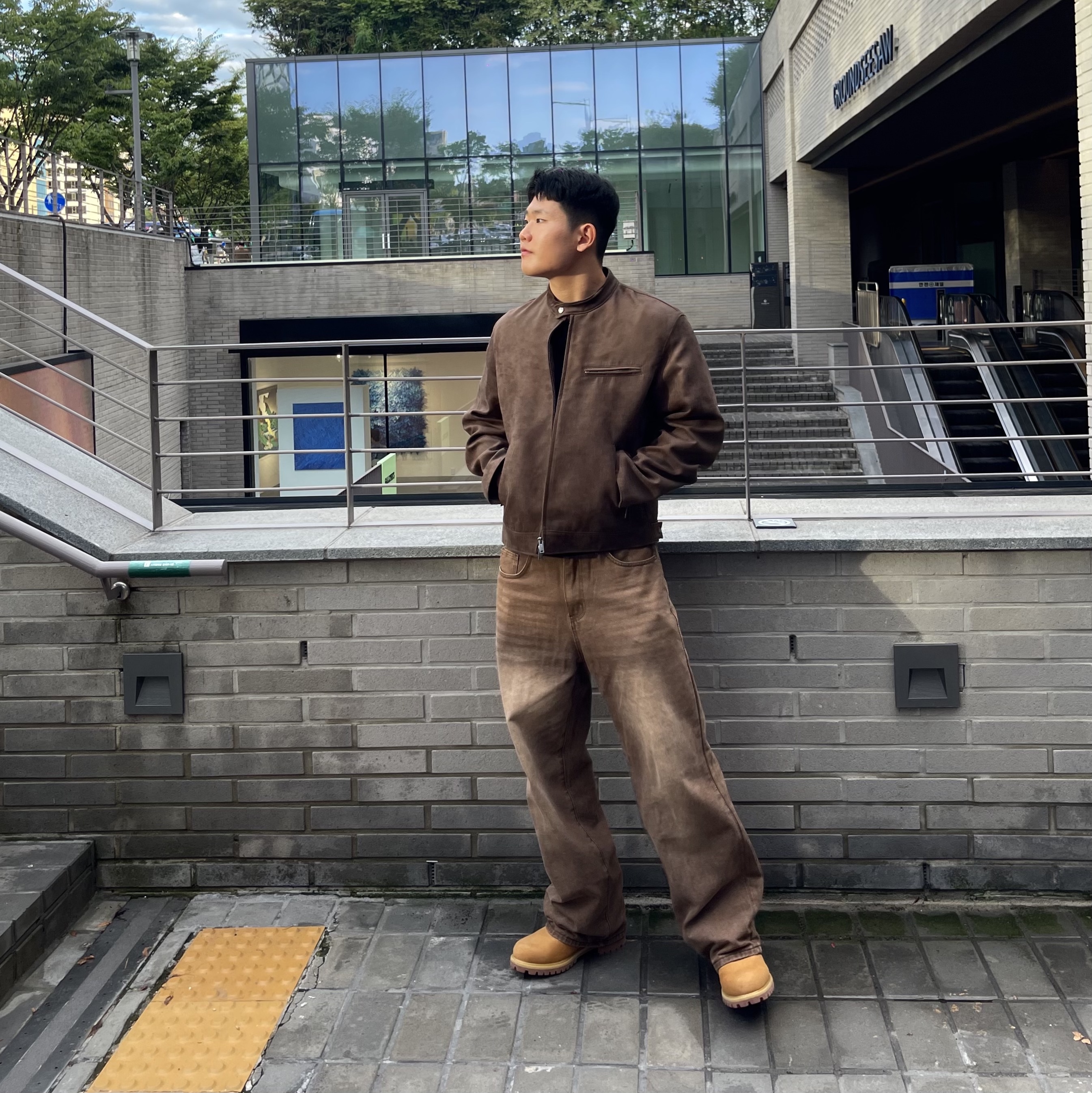 Timberland Premium 6 inch Waterproof Boot Wheat Nubuck - Wide 착용 스타일 - 3