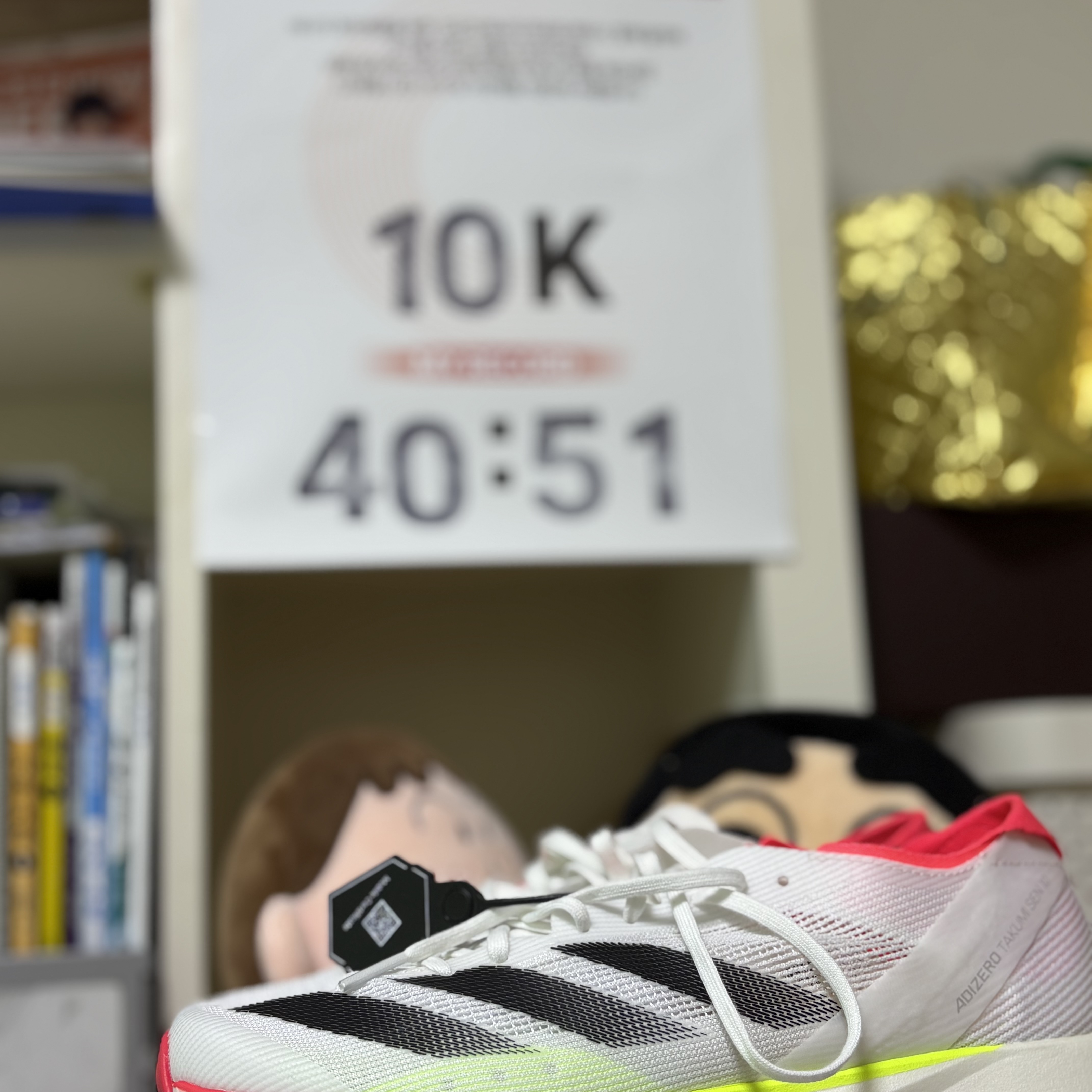Adidas Adizero Takumi Sen 10 Cloud White Core Black 착용 스타일