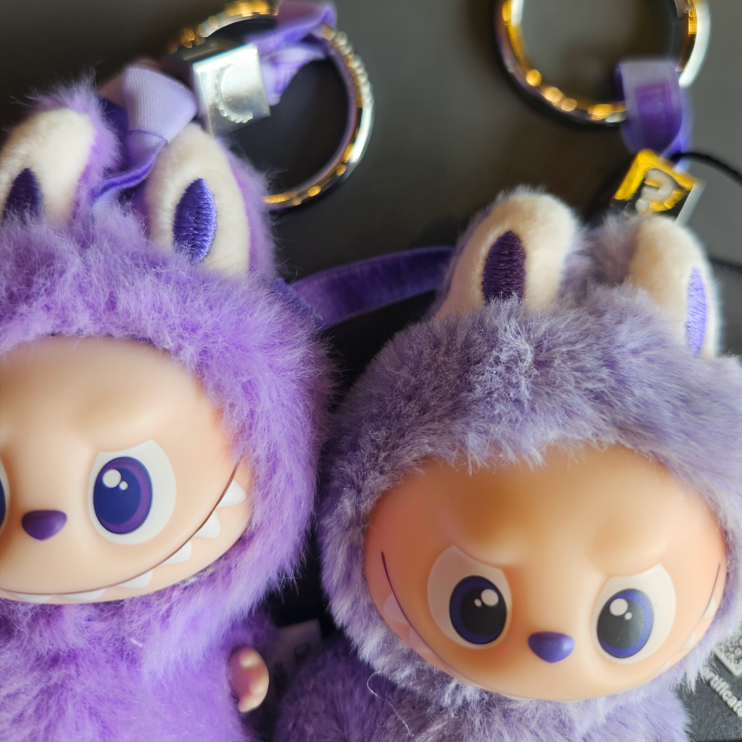 McDonald's Grimace Coin Purse Purple, Pop Mart Labubu The Monsters Pin For Love Series Vinyl Plush Pendant (N-Z) T (Opened Case) 착용 스타일 - 5