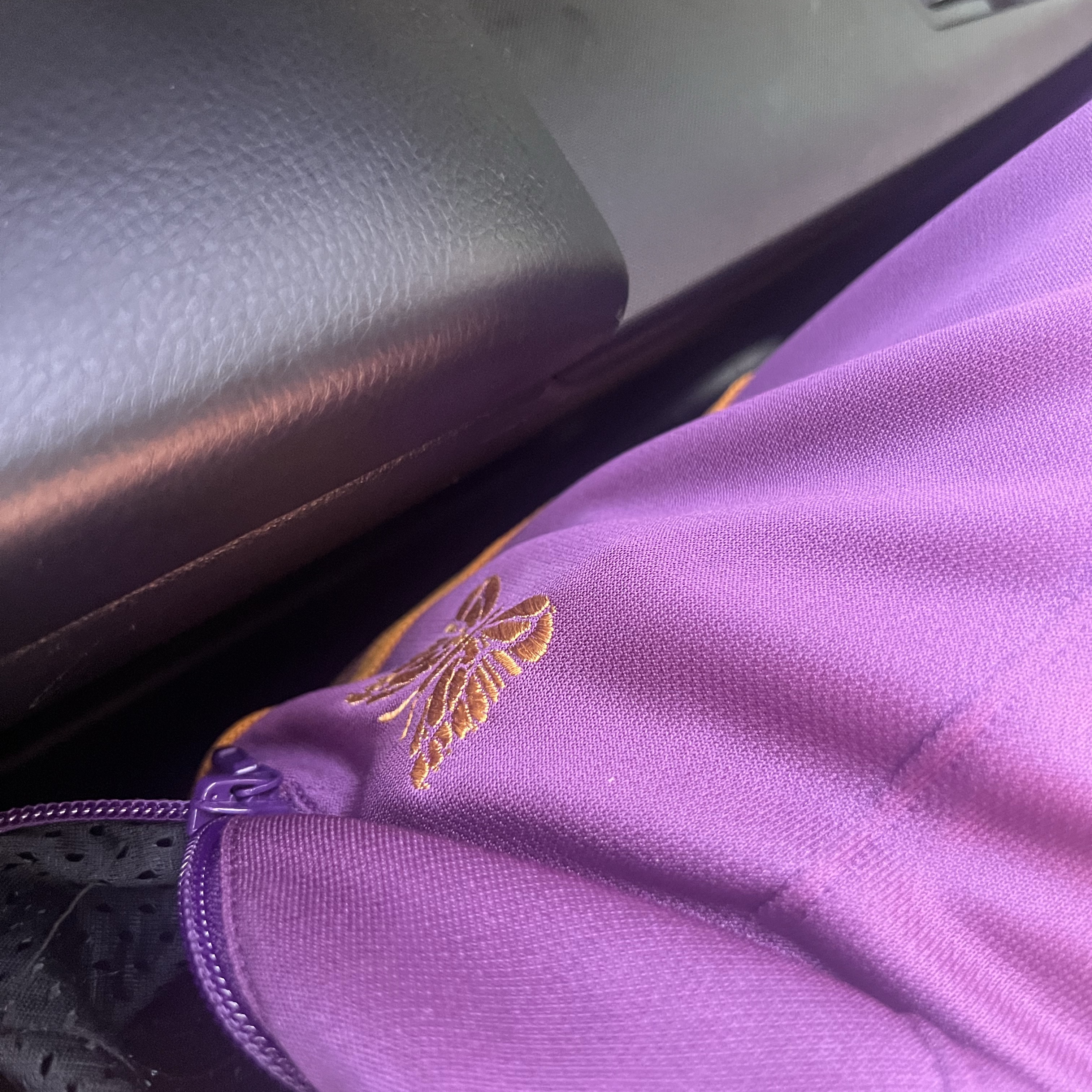 Needles H.D. Track Pants Poly Smooth Purple 착용 스타일
